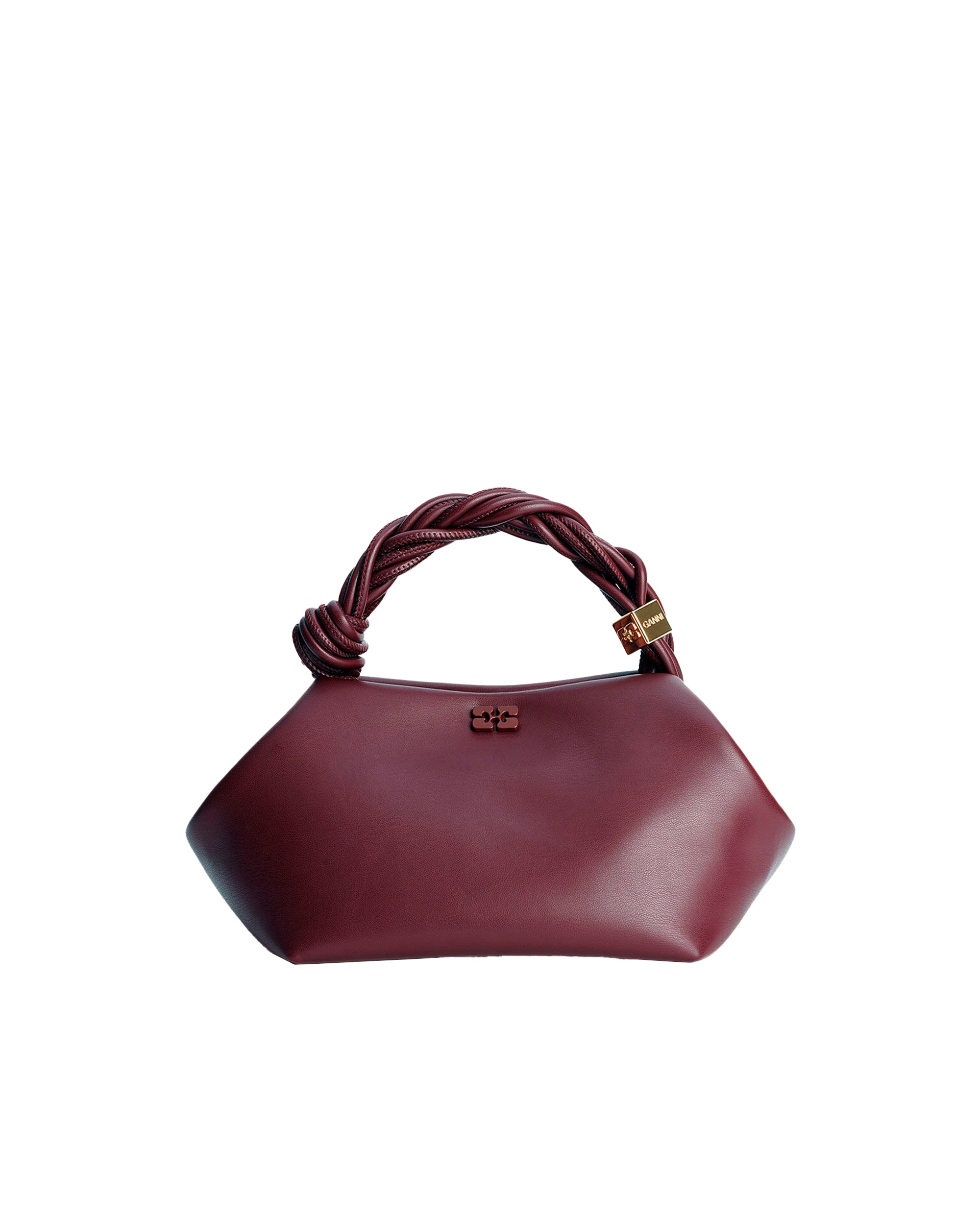 Structured Small Handbag with Twisted Handle