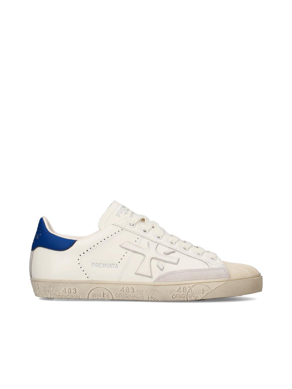 Leather Suede Lace-Up Sneakers