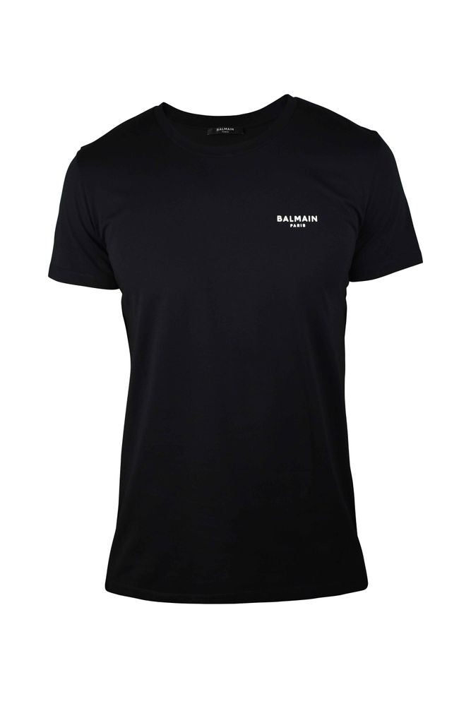 Black Cotton T-Shirt With Iconic Logo Detail