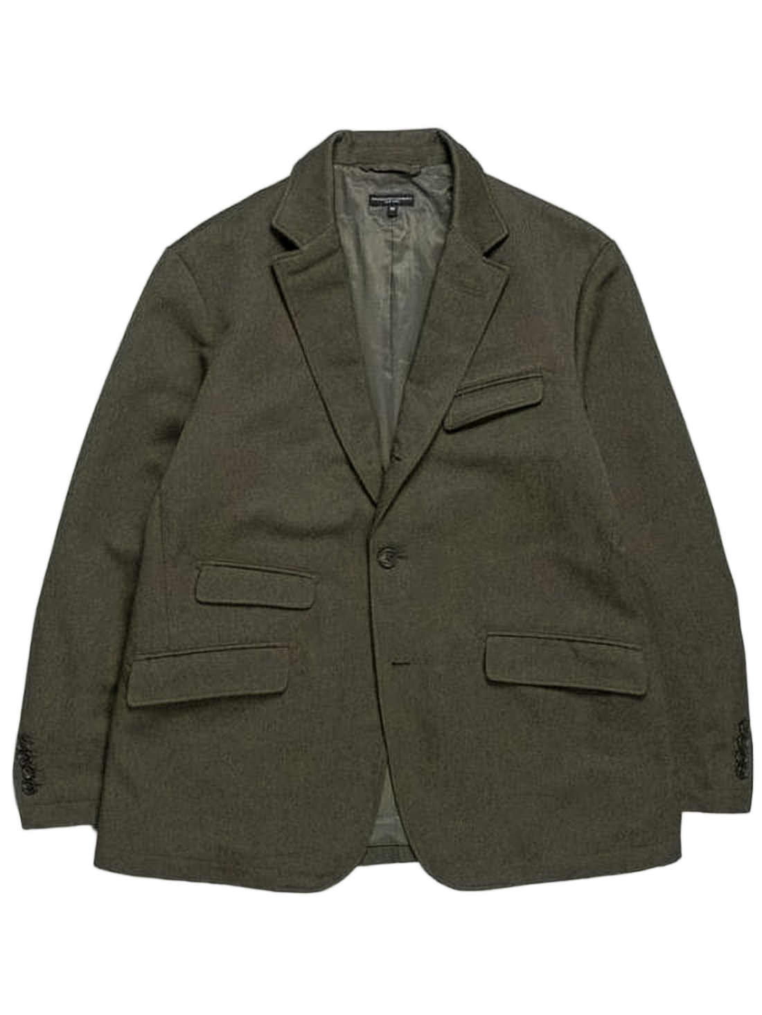 Structured Suit Jacket With Notch Lapel And Two-Button Closure