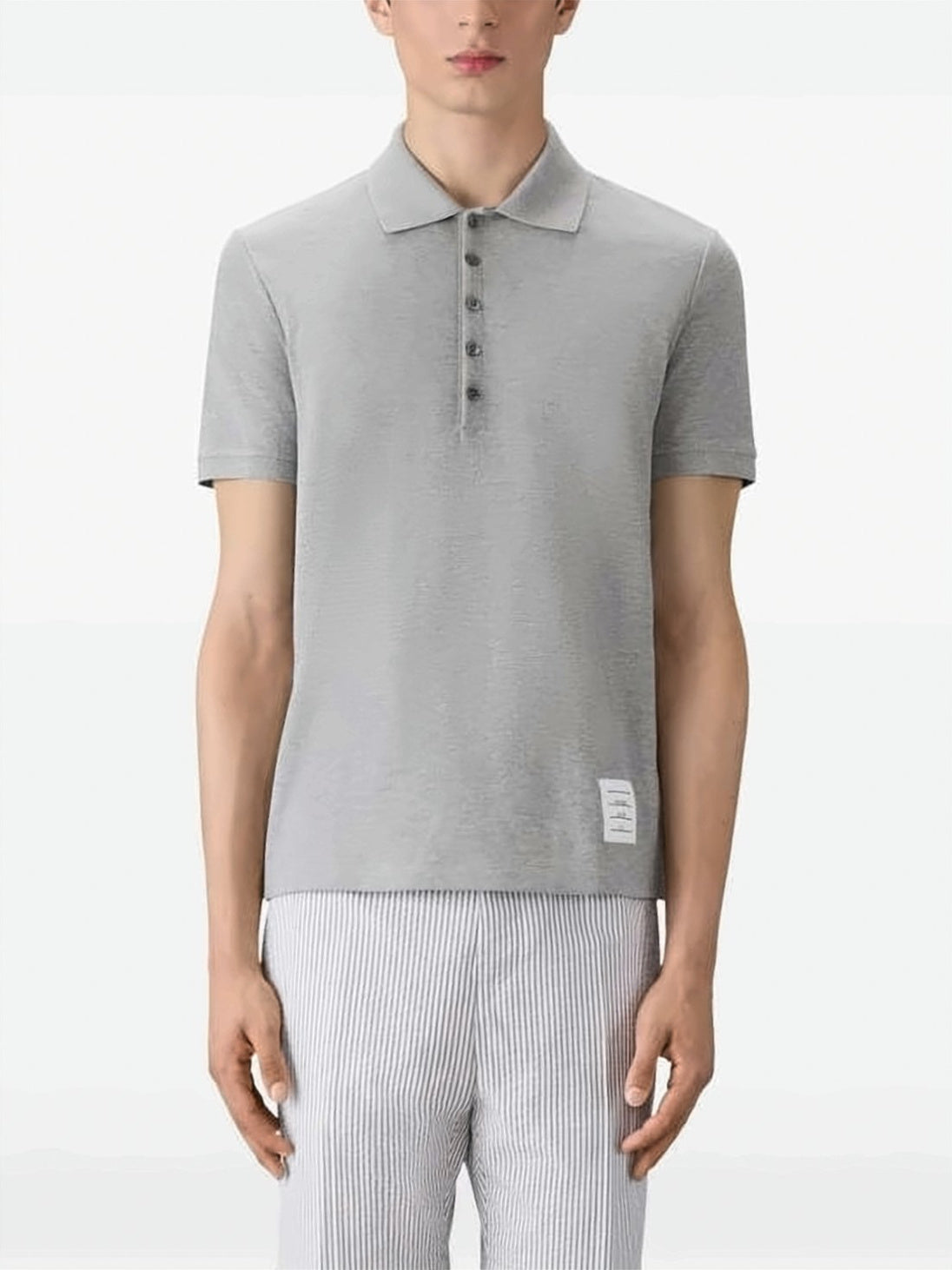 Thom Browne Classic Piqué Short-Sleeve Polo Shirt