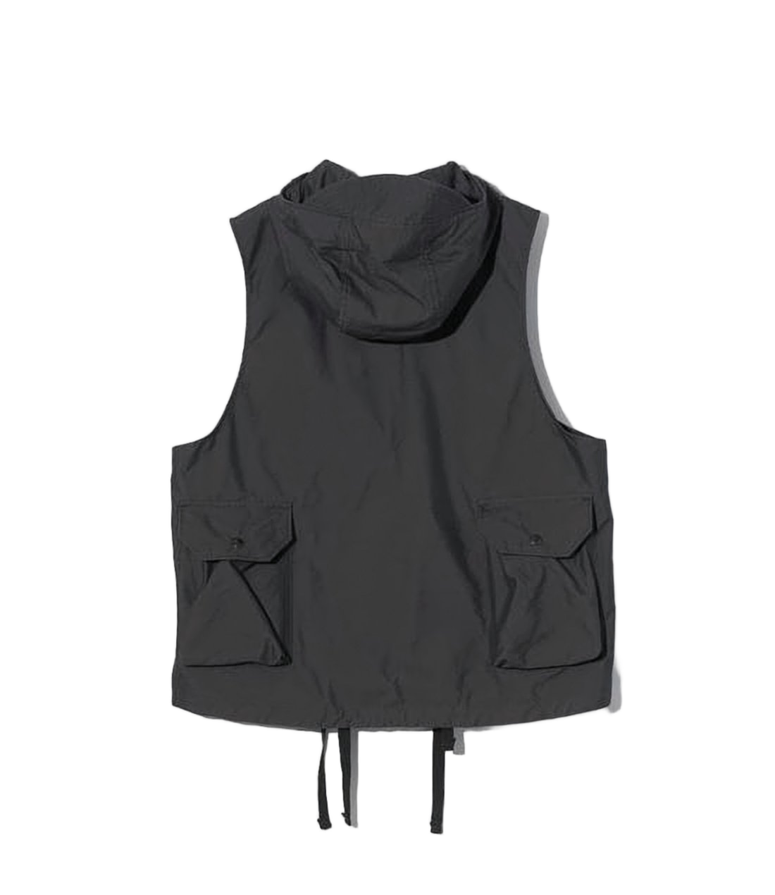 Hooded Utility Vest with Front Flap Pockets