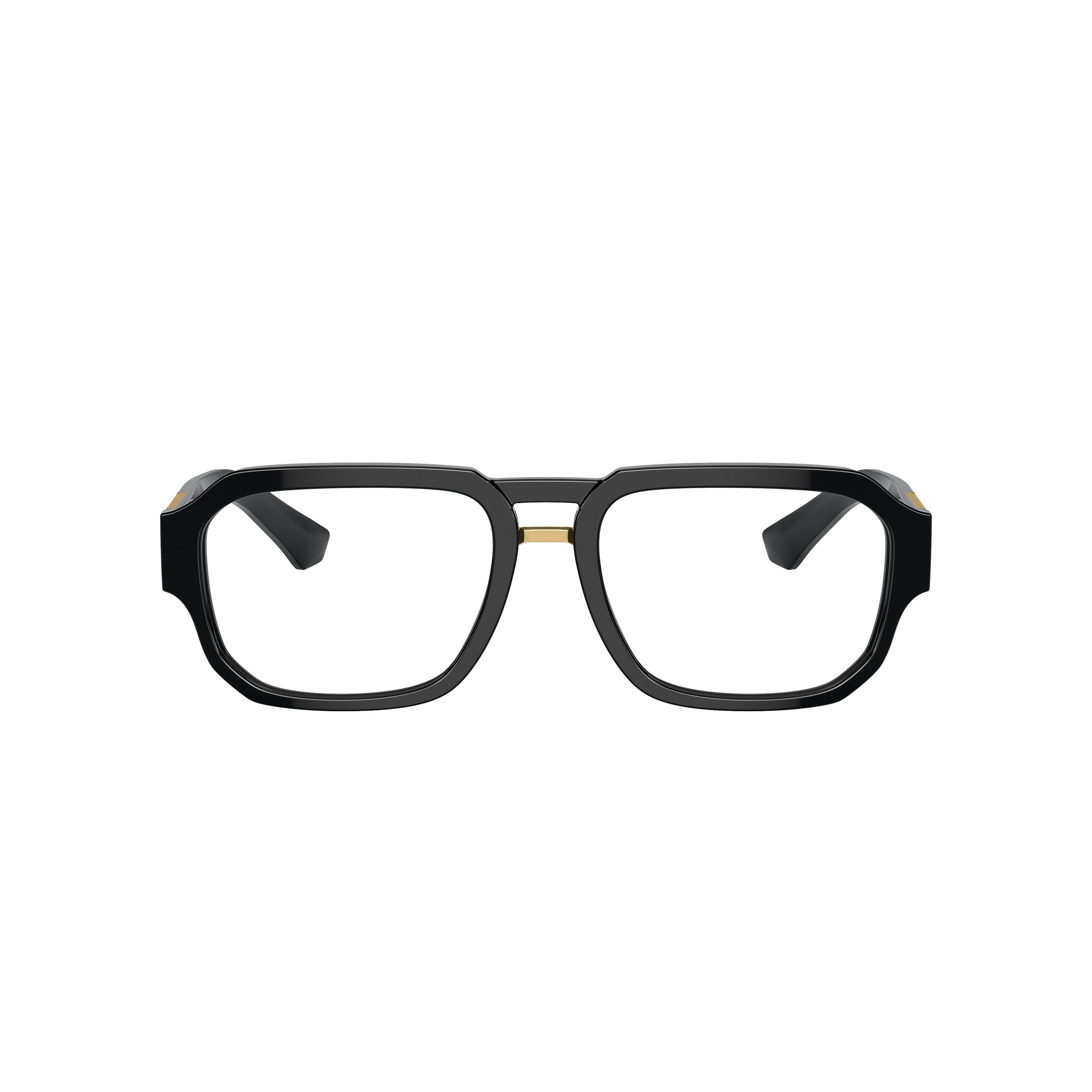 0dg3389 Rectangular Black Acetate Eyeglasses