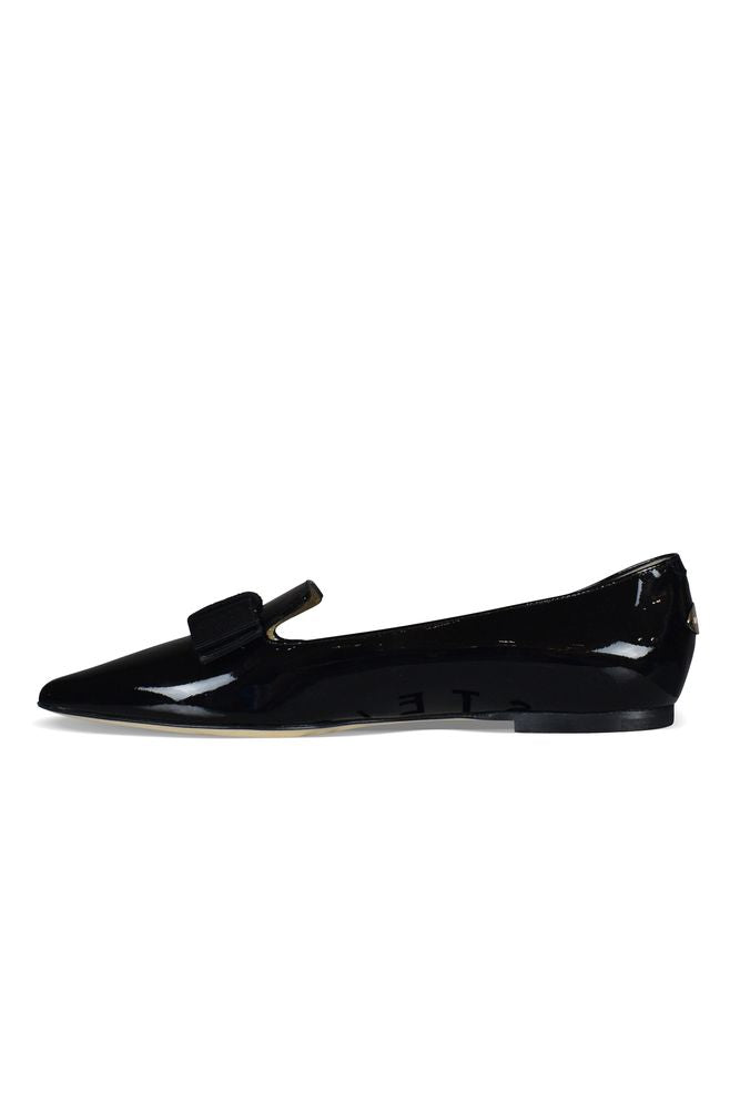Patent Leather Ballerinas With Front Knot