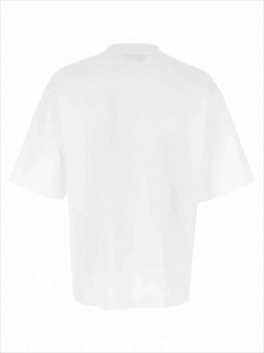 Short-Sleeved Cotton T-Shirt with Bold Logo Design