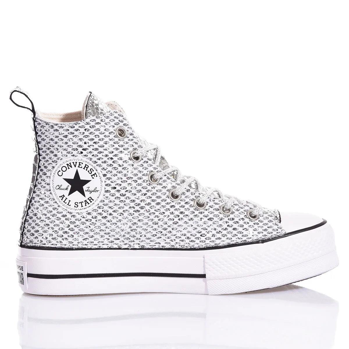 Platform Denim Camo Sneakers