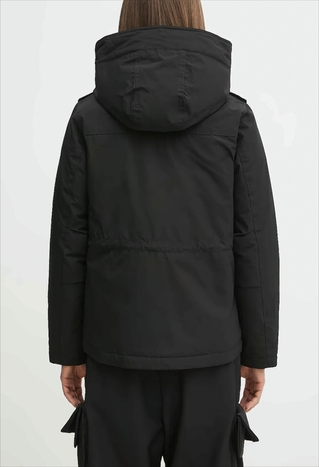 Structured Black Military Jacket