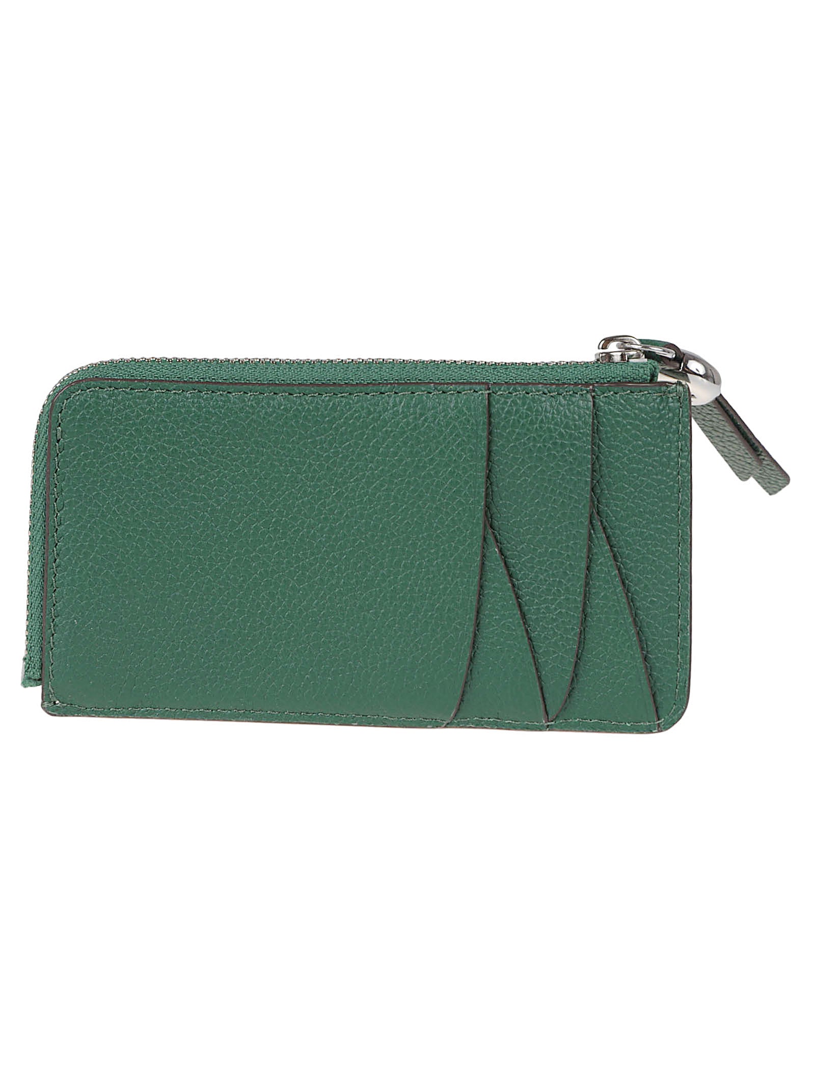 Textured Leather Cardholder Wallet