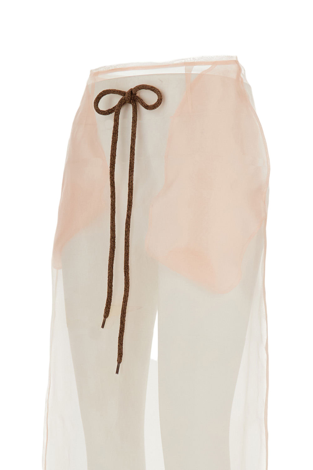 Sheer Column Midi Skirt