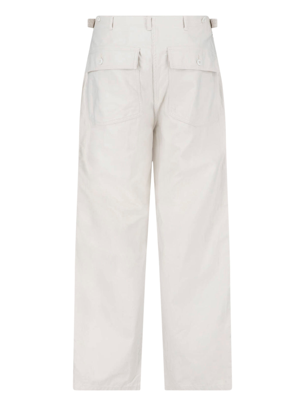 White Baker Straight-Leg Cotton Trousers