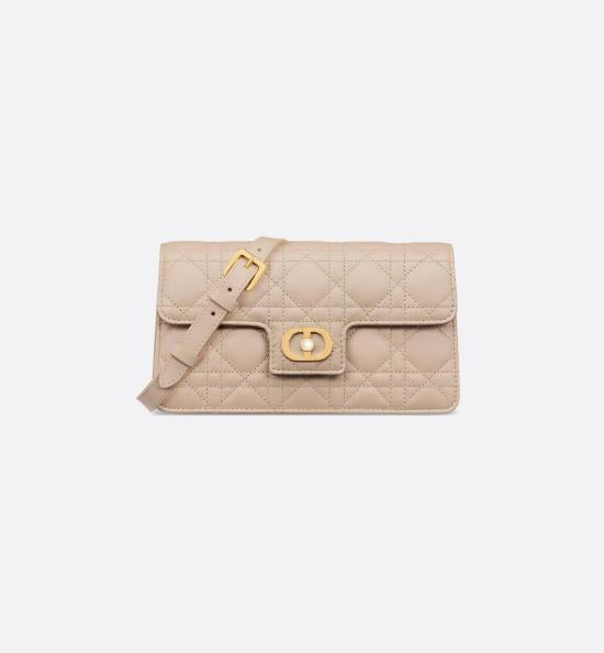 Quilted Lambskin Tote Bag with Gold-tone Closure