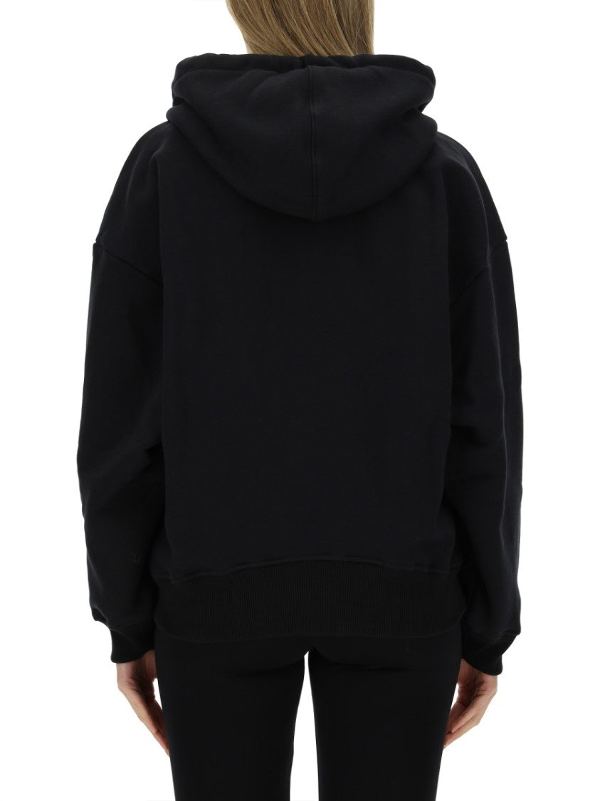 Black Oversized Hooded Sweatshirt