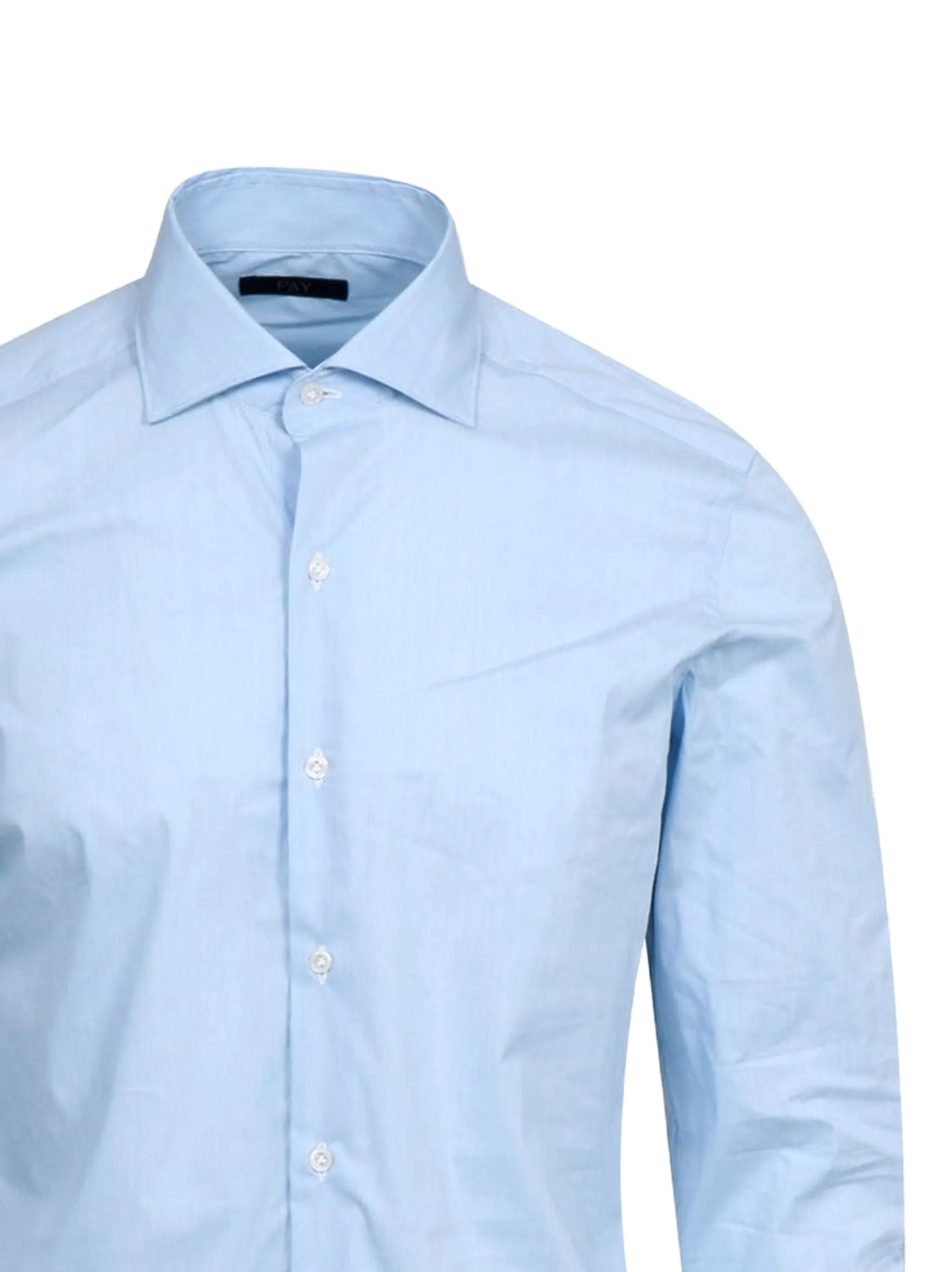 Tailored Light Blue Pointed Collar Shirt