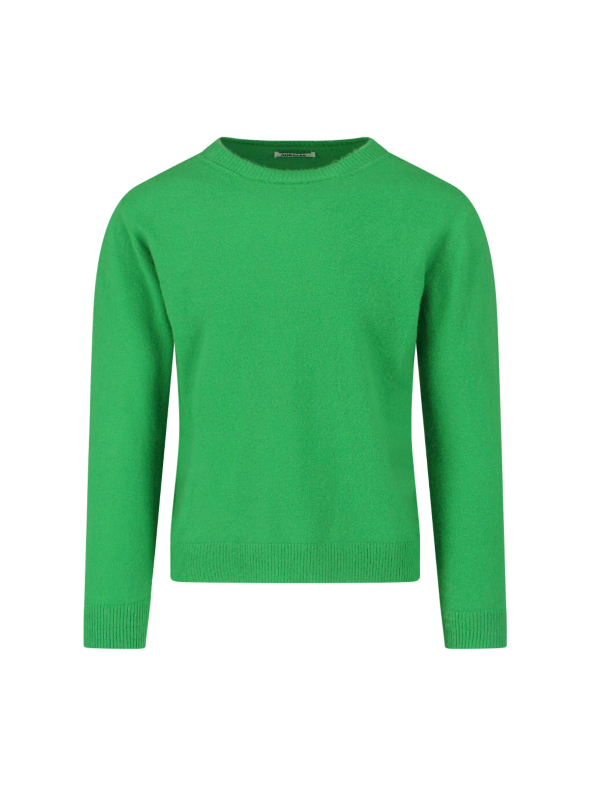 Green Crew Neck Cashmere Blend Sweater