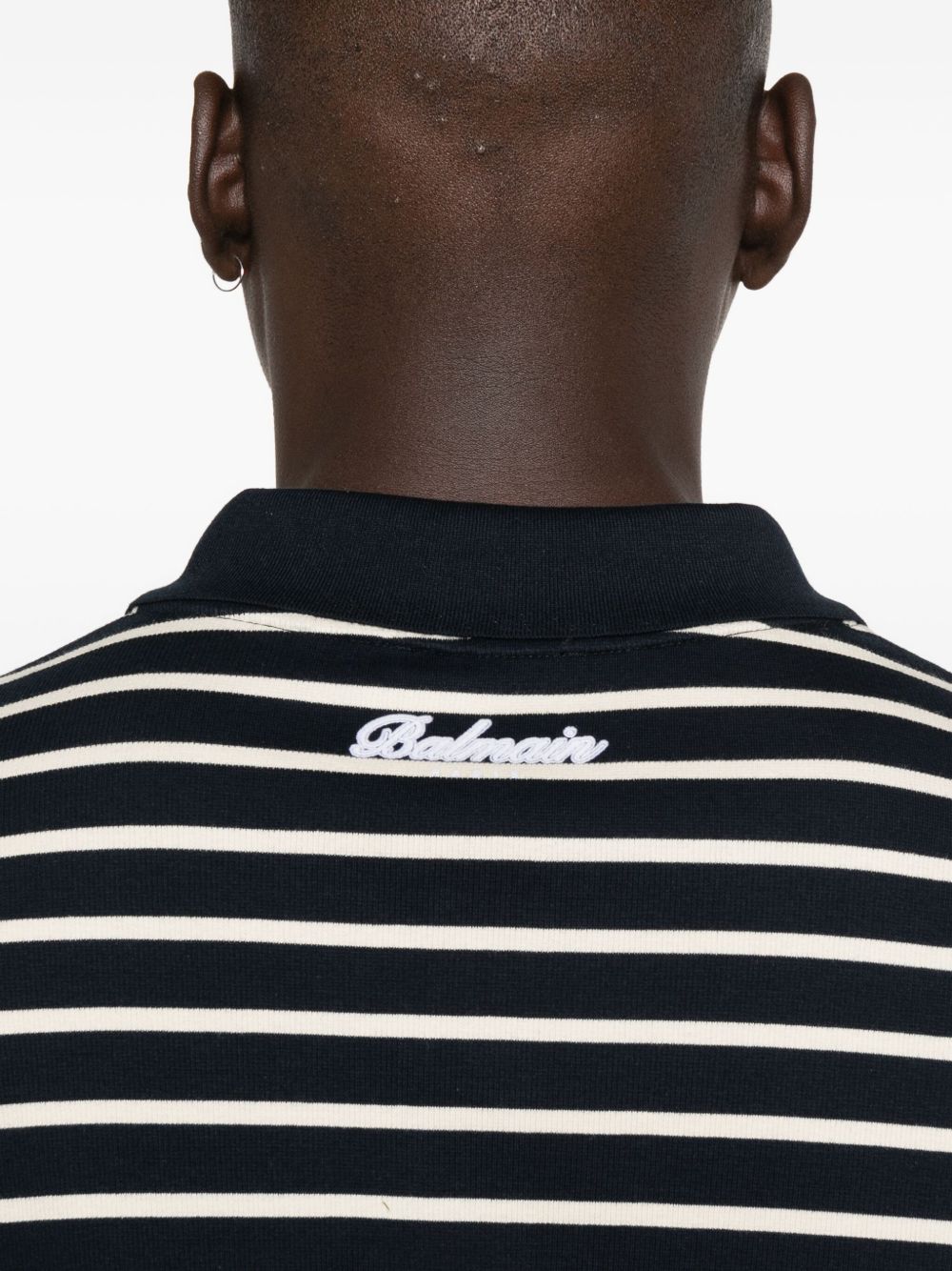 Striped Black Polo Shirt