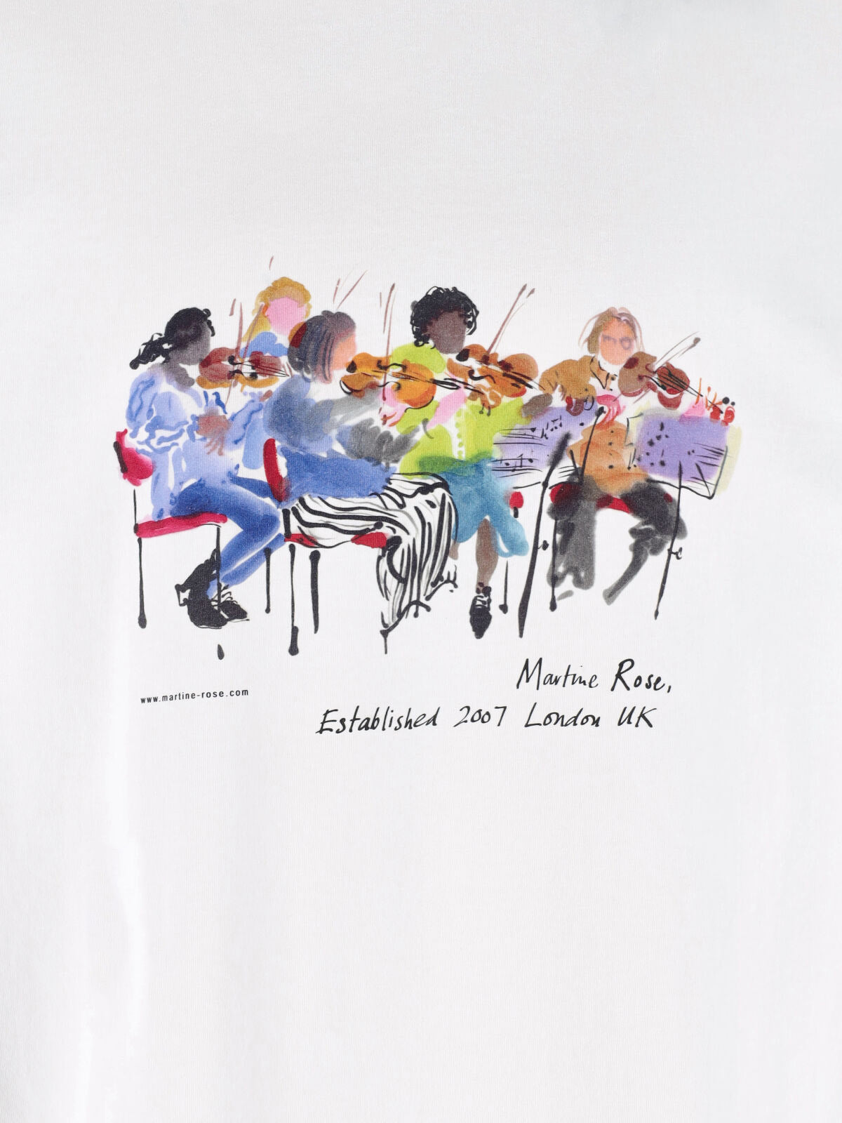 Multicolor Printed Cotton T-Shirt with Crew Neckline and Dropped Shoulders
