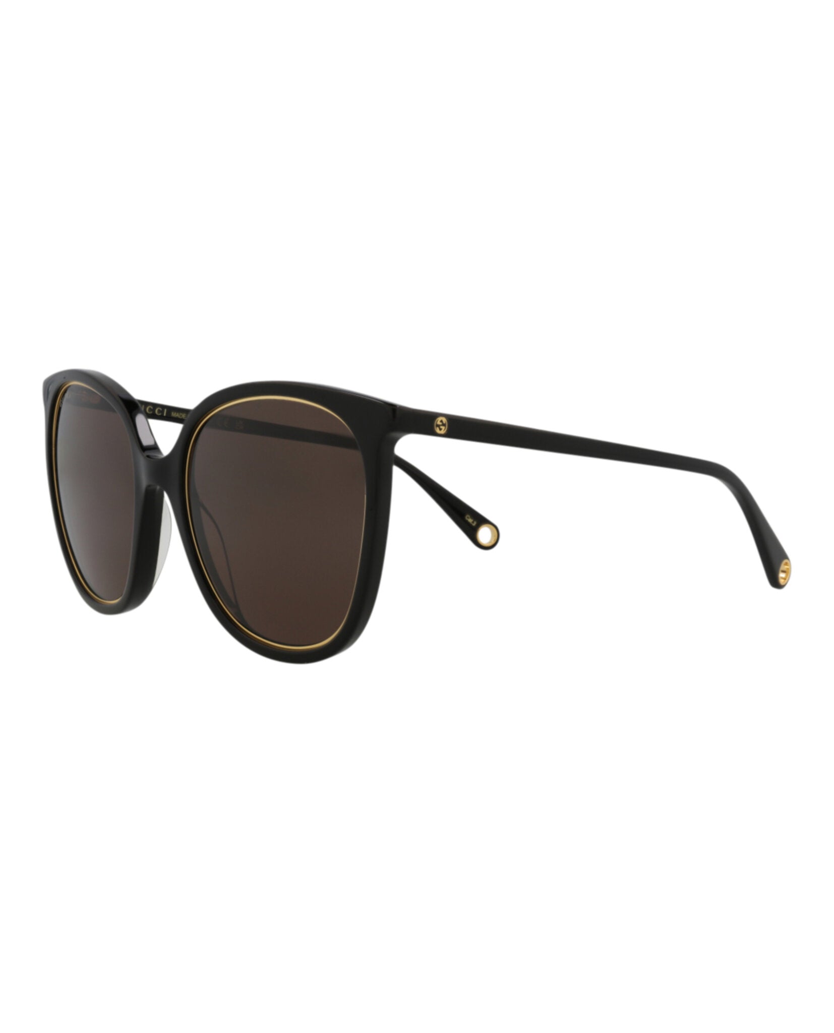 Round-Frame Acetate Sunglasses
