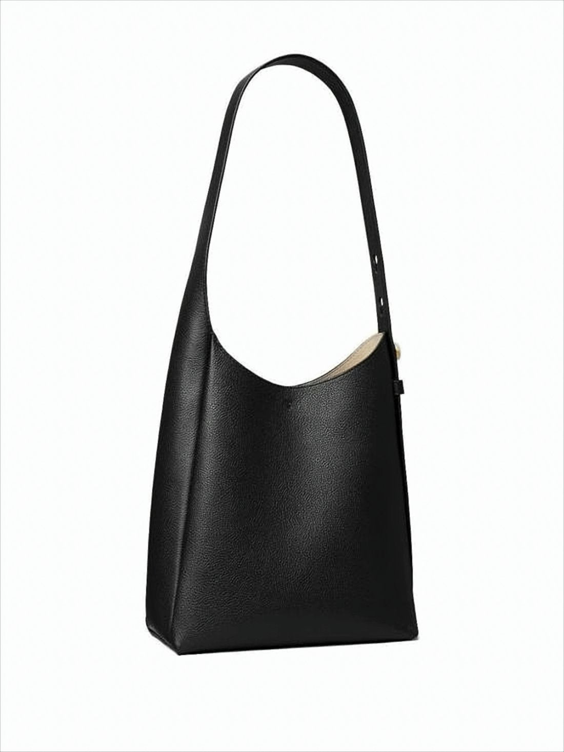 Textured Cow Leather Shoulder Bag