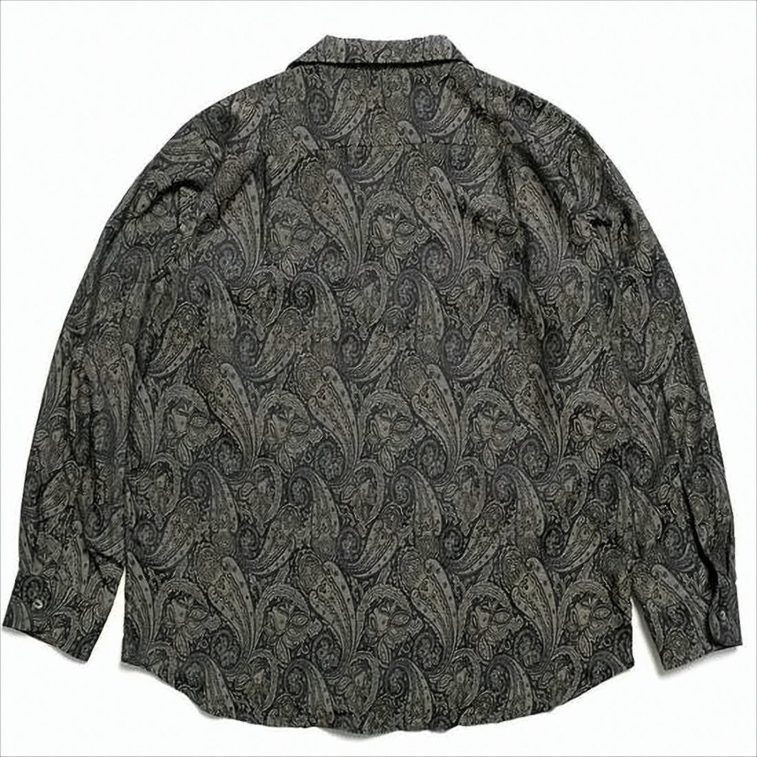 Relaxed Fit Paisley Pattern Long-Sleeve Shirt
