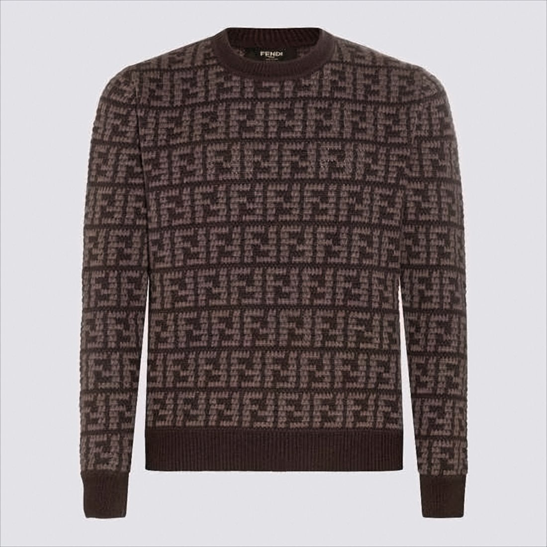Geometric Pattern Cashmere Sweater