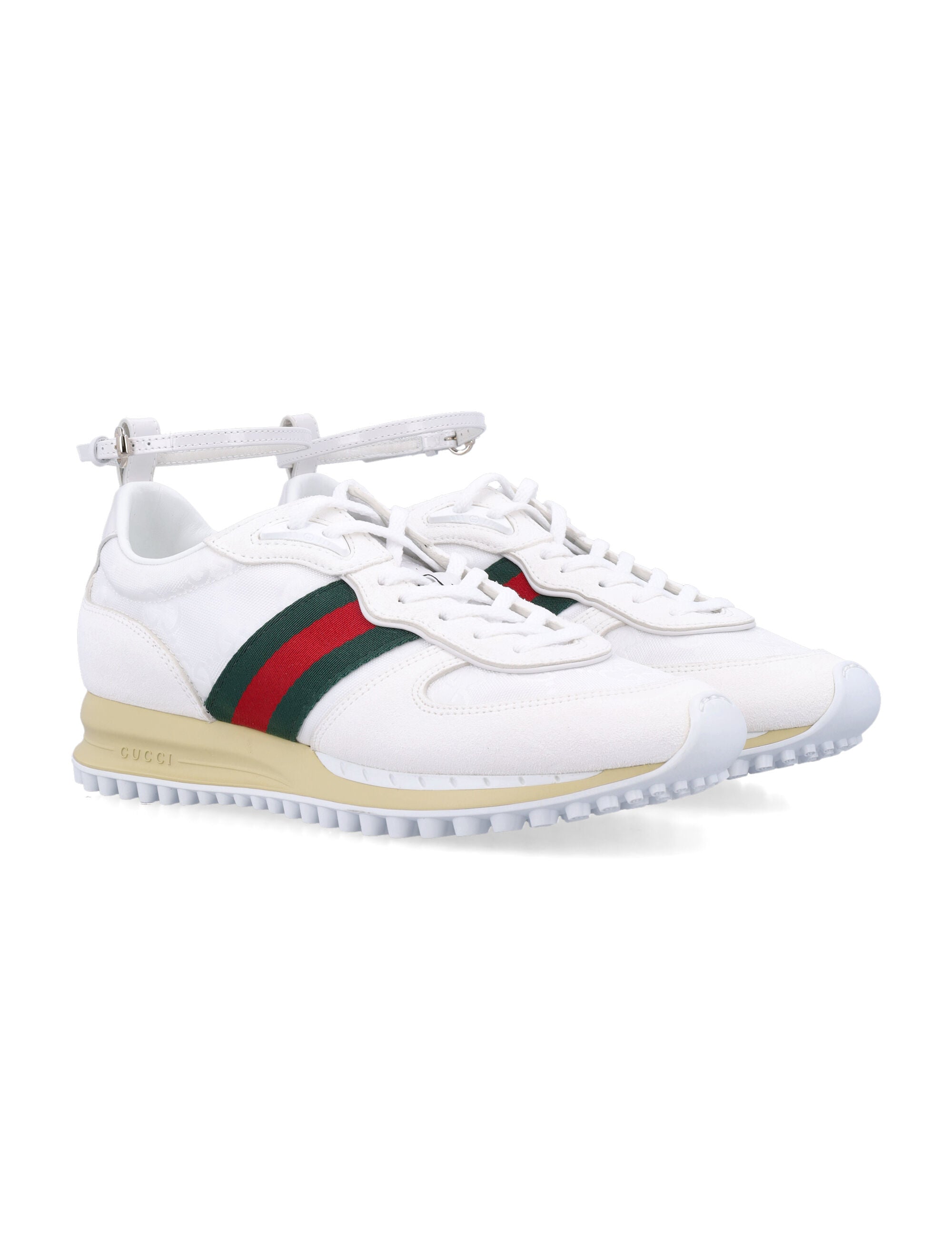 Re-Motion White Gg Nylon Women’S Trainer