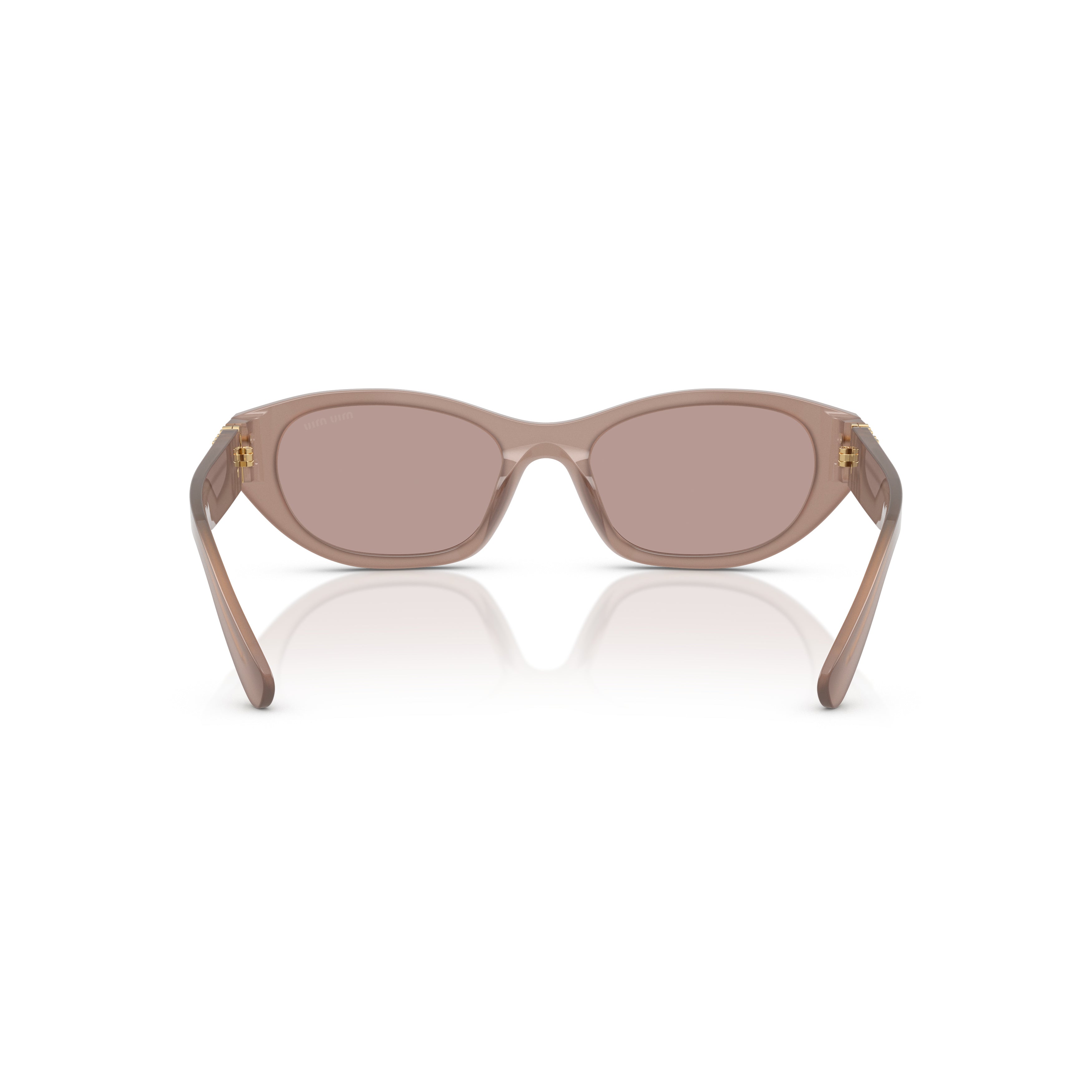 0mu A03s Translucent Taupe Oval Sunglasses