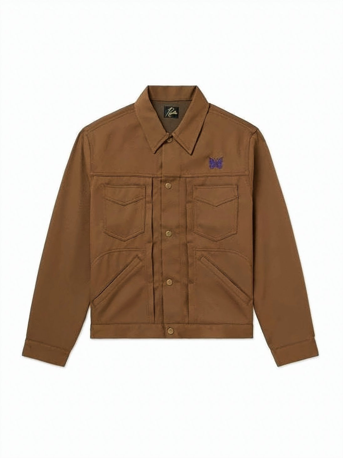 Structured Brown Jacket with Classic Collar