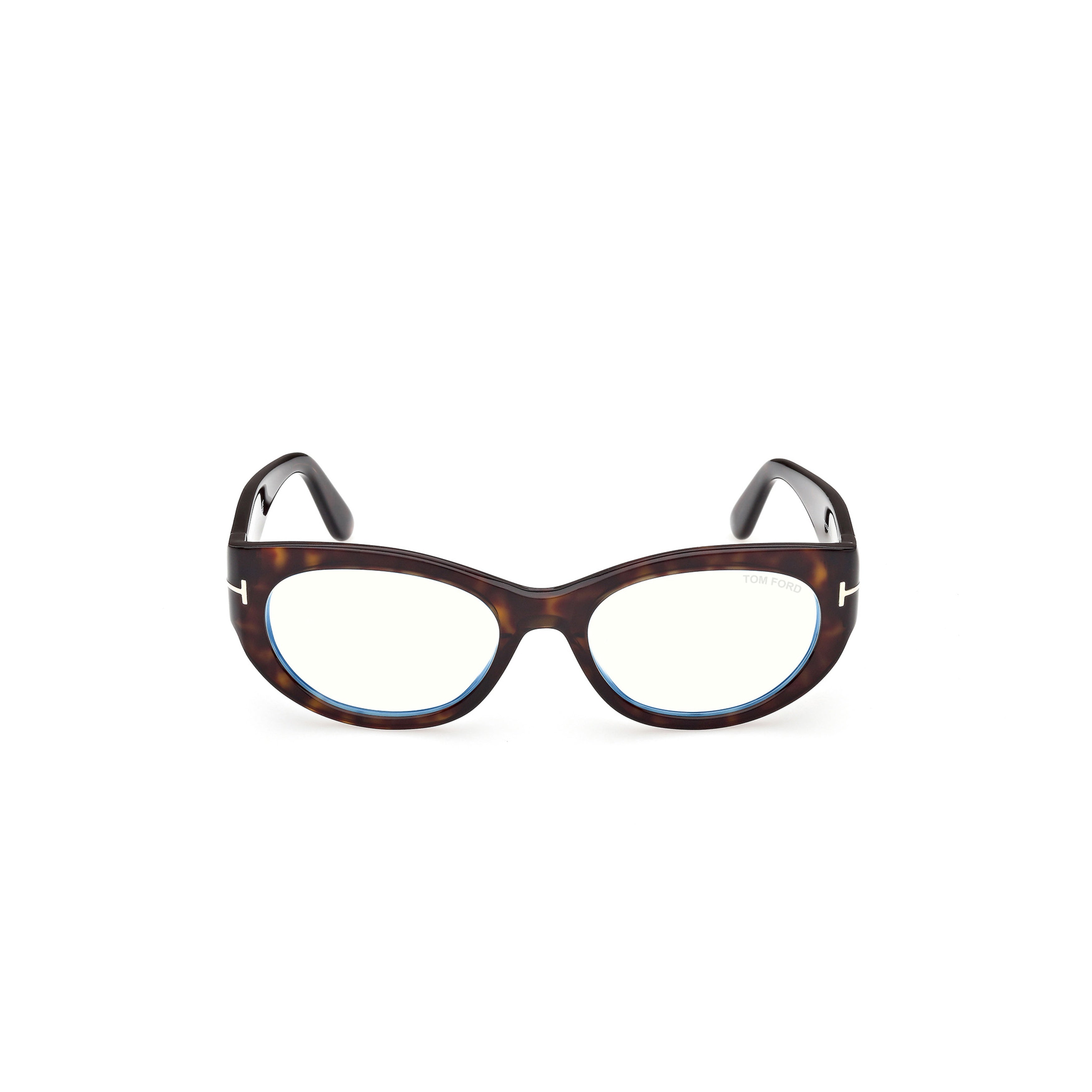 Ft6133-B Tortoiseshell Oval Acetate Eyeglasses