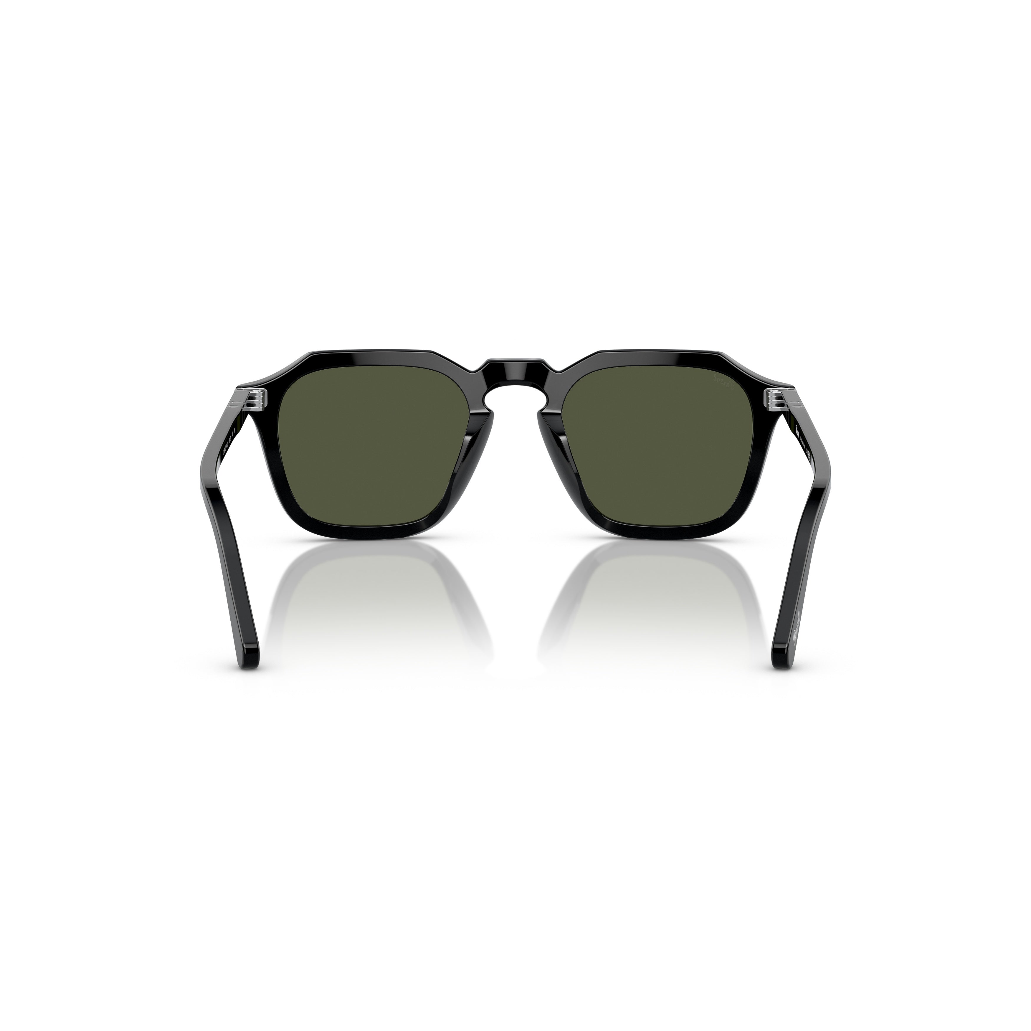 0po3292s Geometric Acetate Sunglasses with Glossy Finish