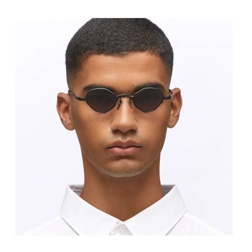 Mask Z20 Oval-Shaped Metal Frame Sunglasses