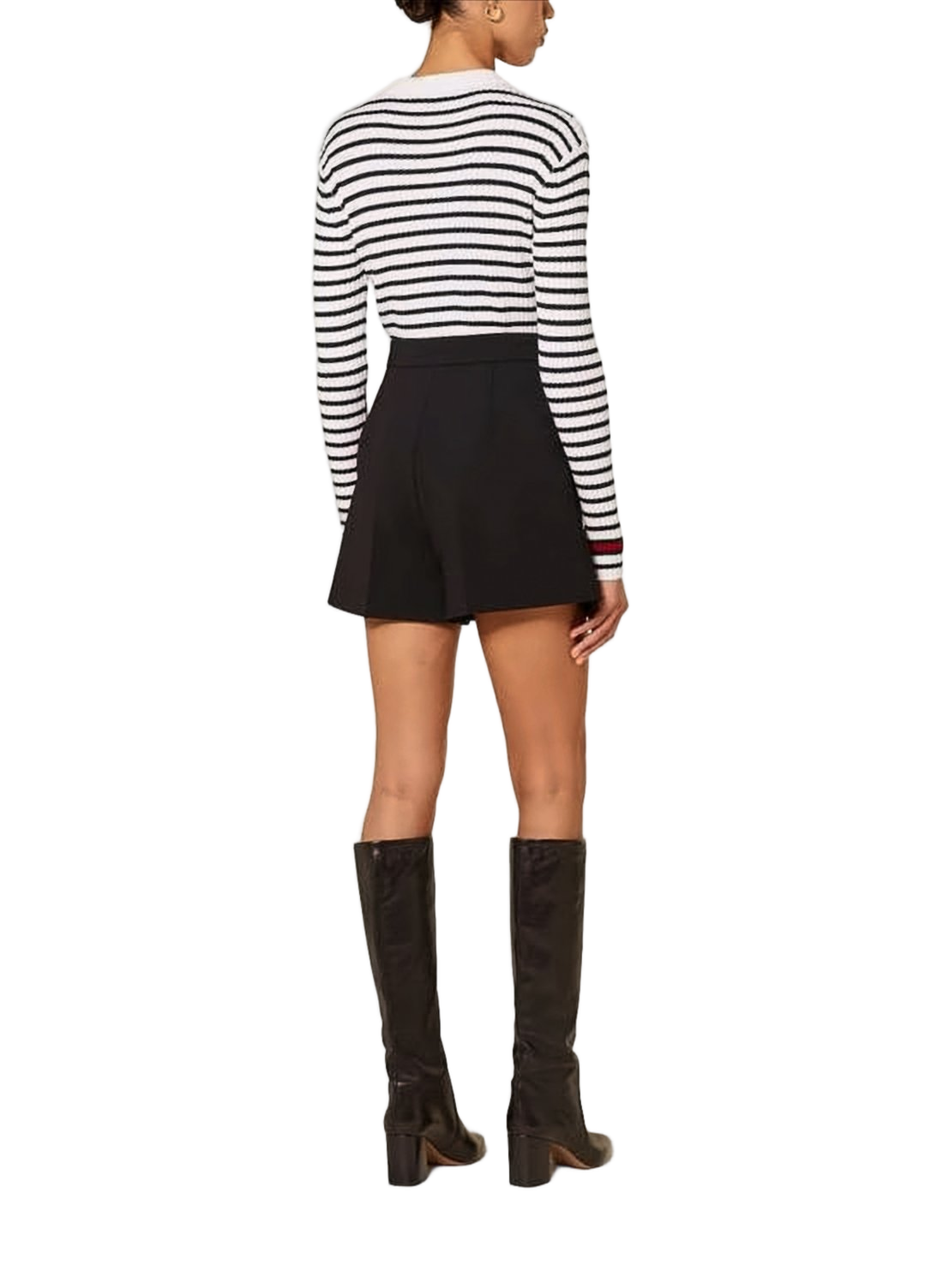 Tailored High-Waisted Shorts with Structured Silhouette