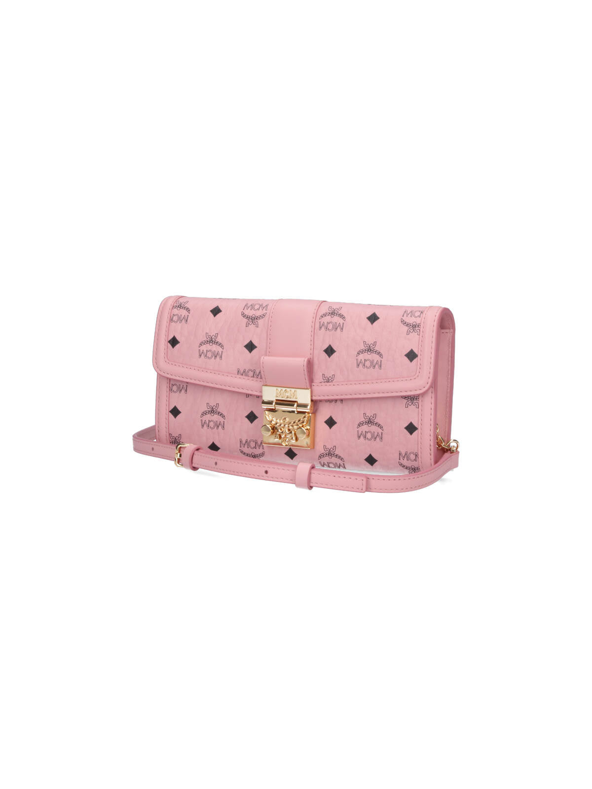 Tracy Chain Wallet In Pink "Visetos" Leather