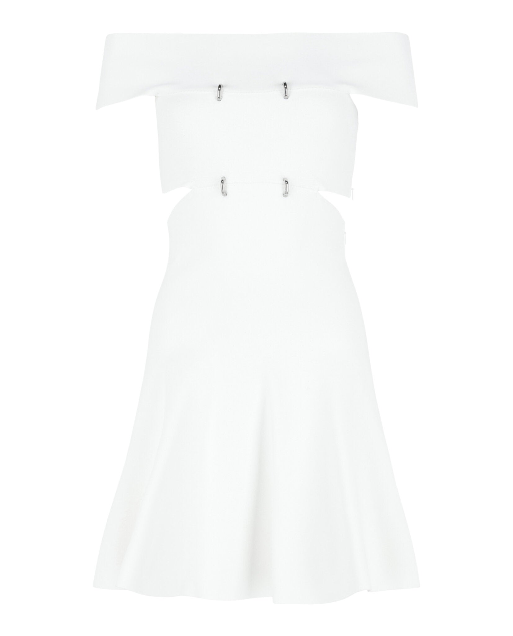 Off-The-Shoulder Sliced Mini Dress