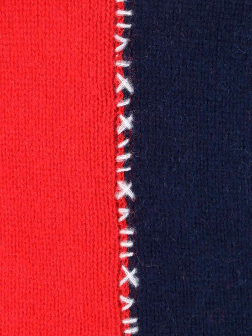 Classic Knit Sweater In Vibrant Red