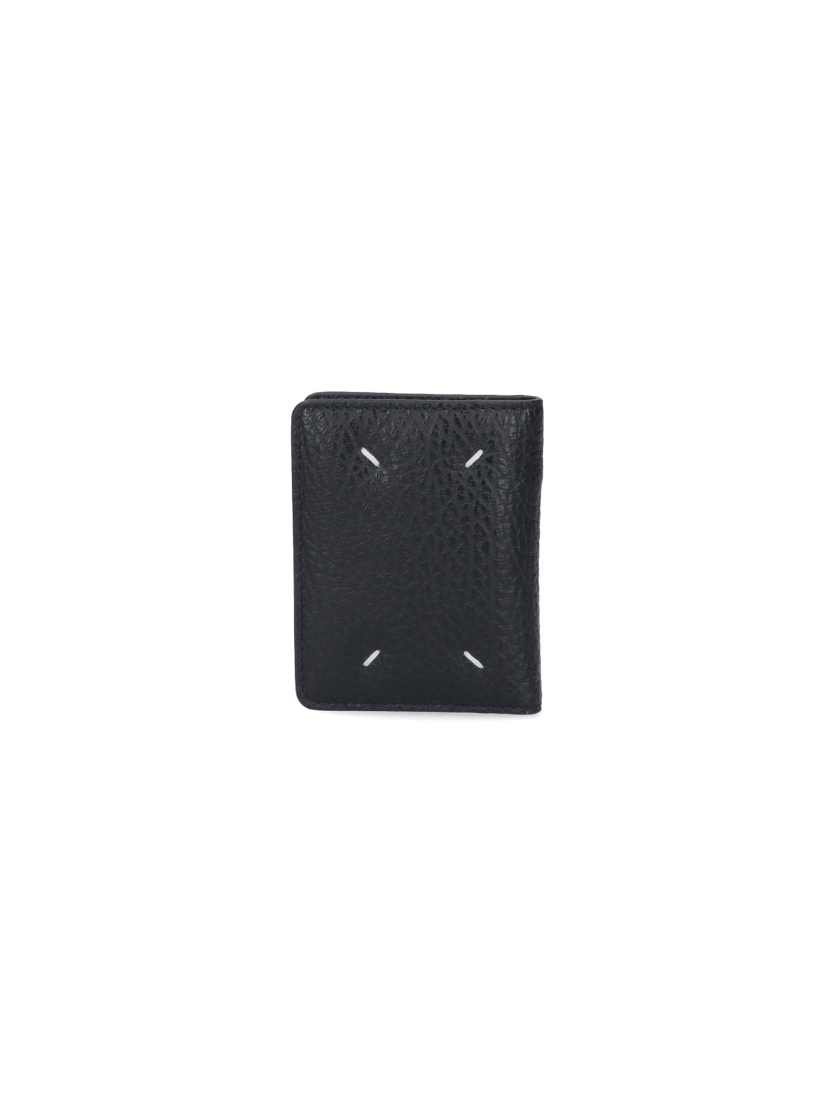 Black Calfskin "Four Stitches" Key Ring