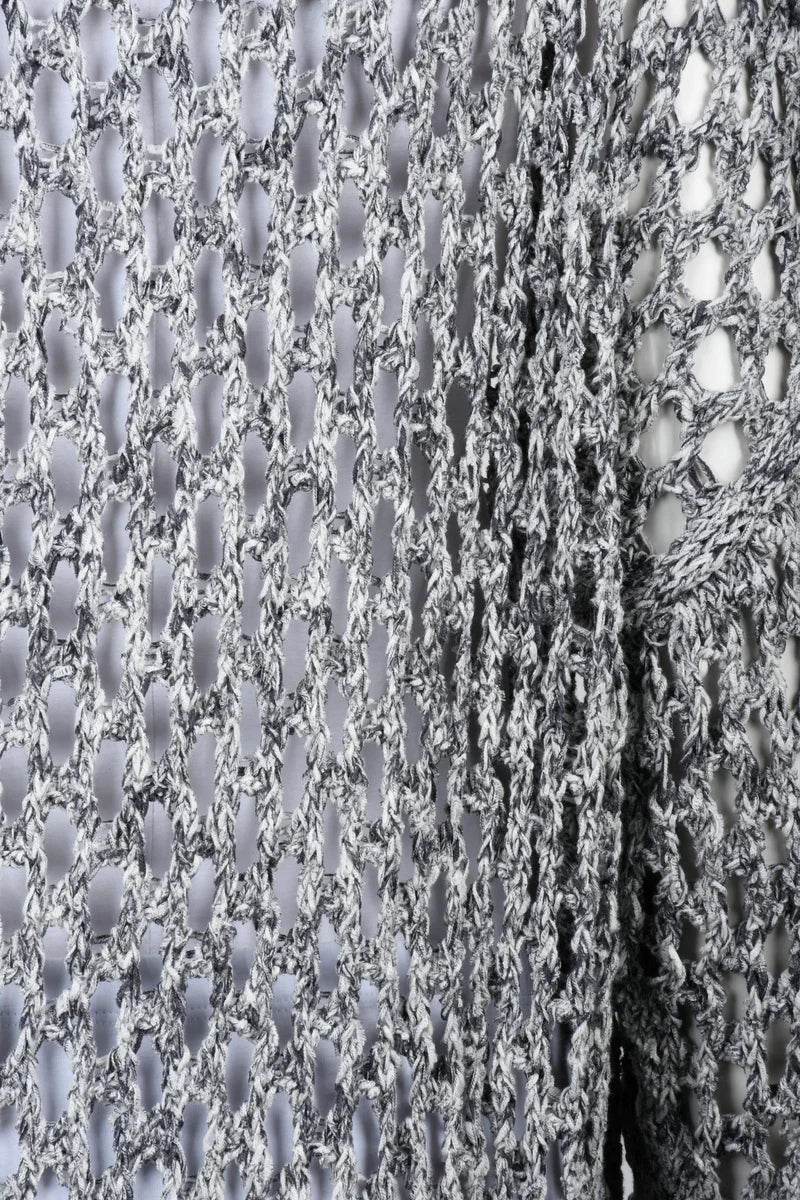 Perforated Cardigan - Grey