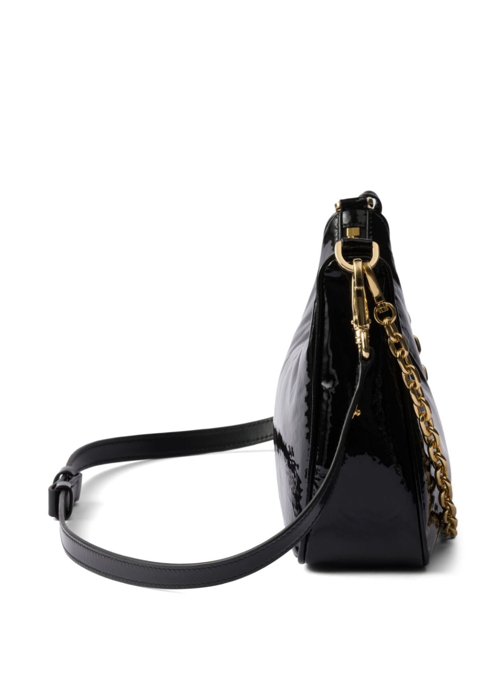 Re-Edition Patent Leather Shoulder Bag