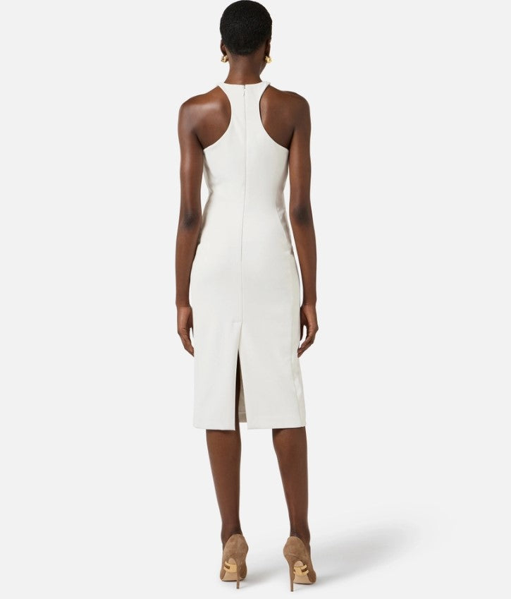 Sleeveless Metal Detail Midi Dress