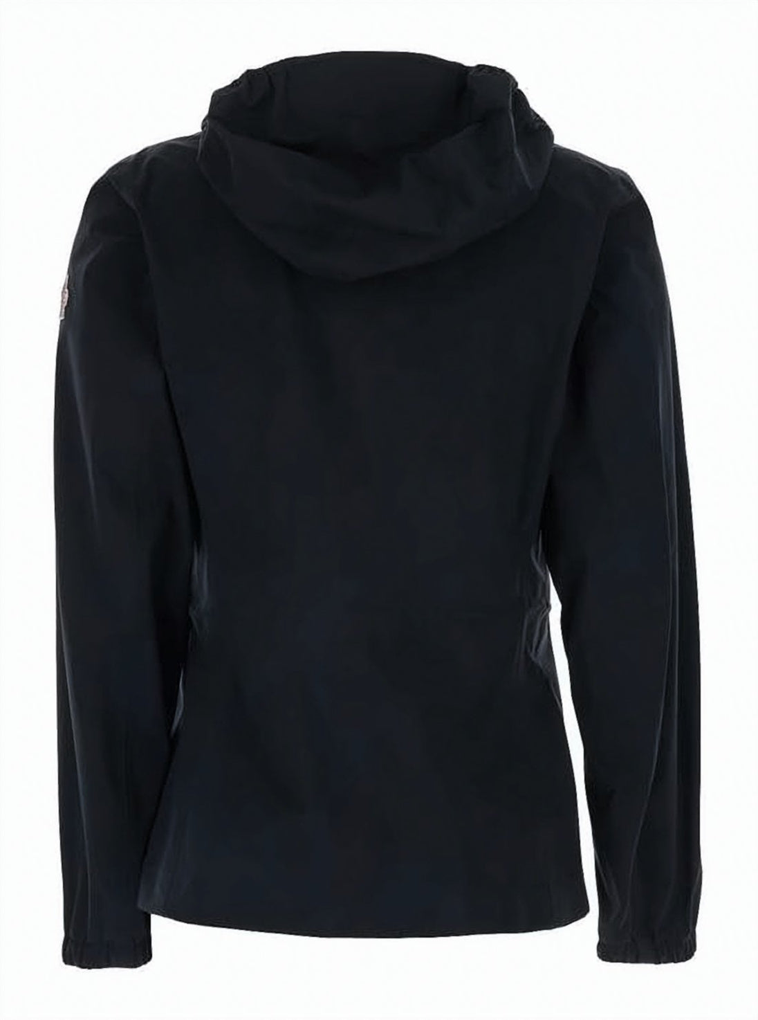 Quilted Down Coat with Knitted Sleeves