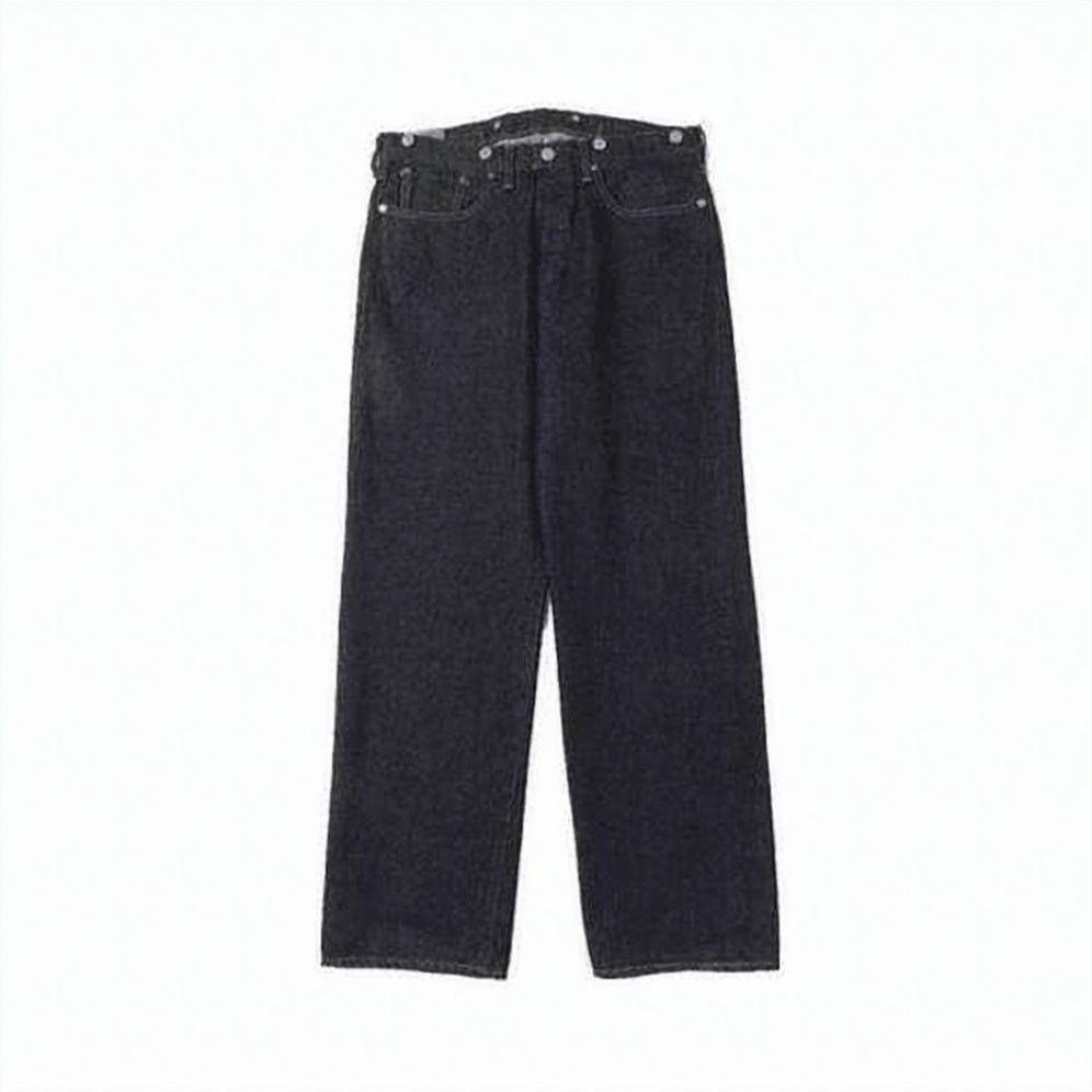 Straight-Leg Denim Pants with High Waist