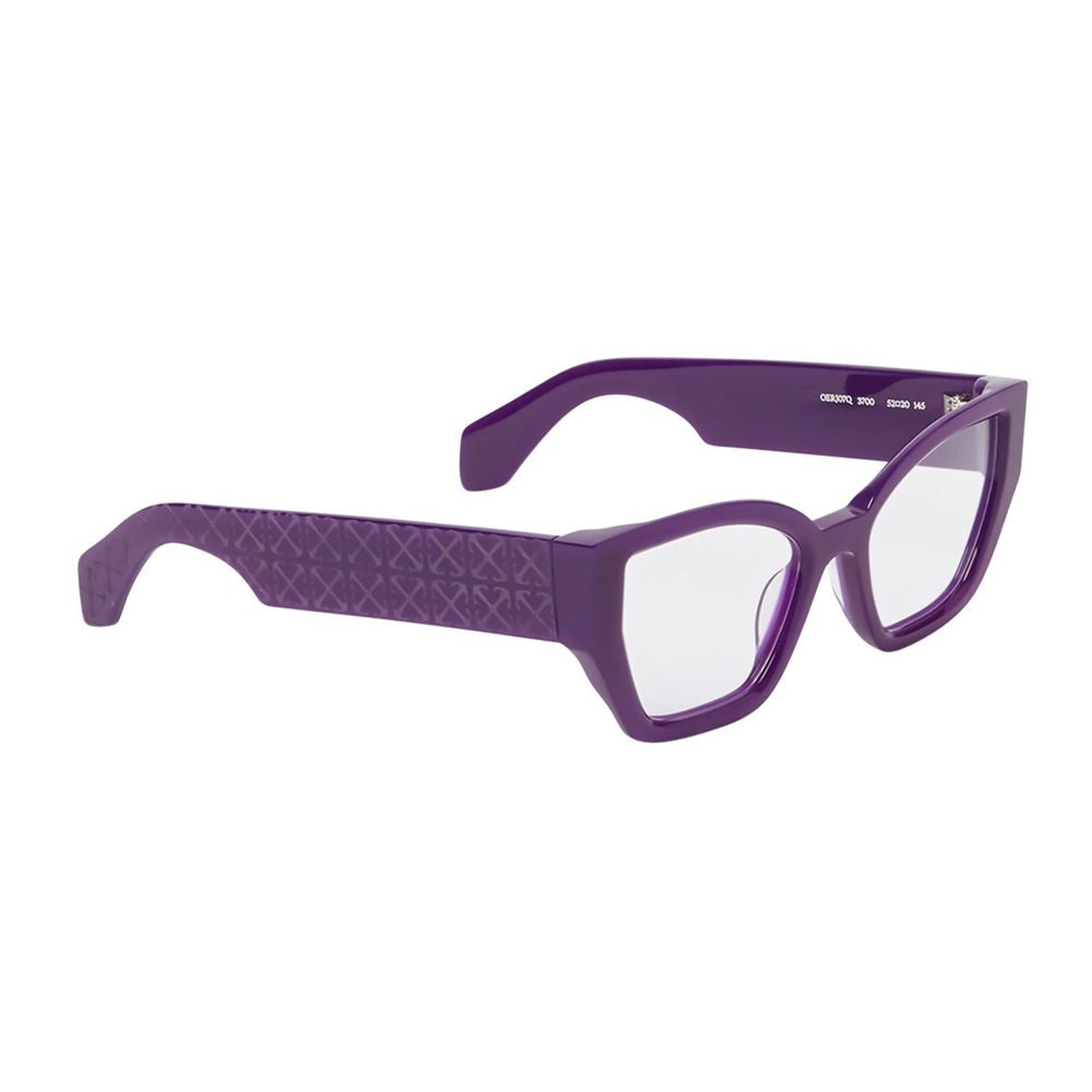 Oerj07Q Style 7Q Squared Geometric Sunglasses In Glossy Purple Acetate