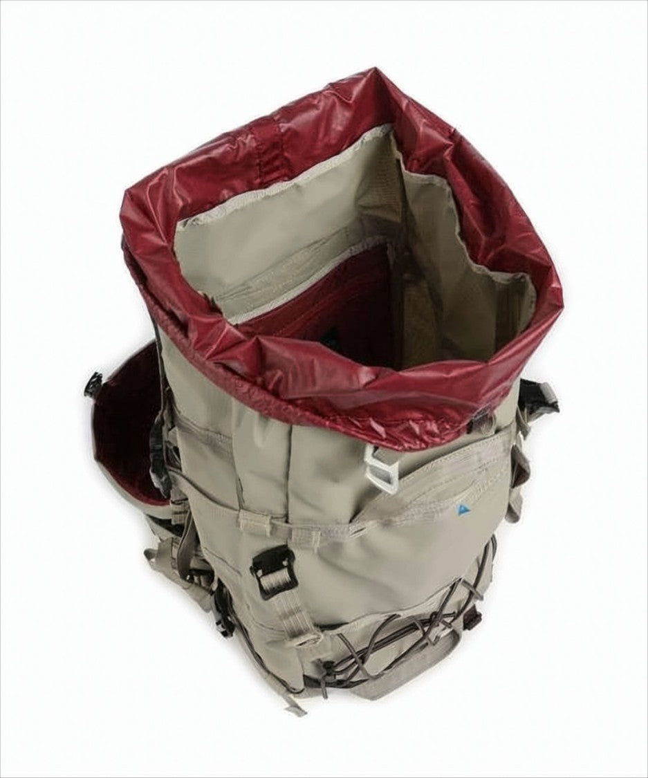 Structured Roll-Top Backpack With Adjustable Straps And Utility Design