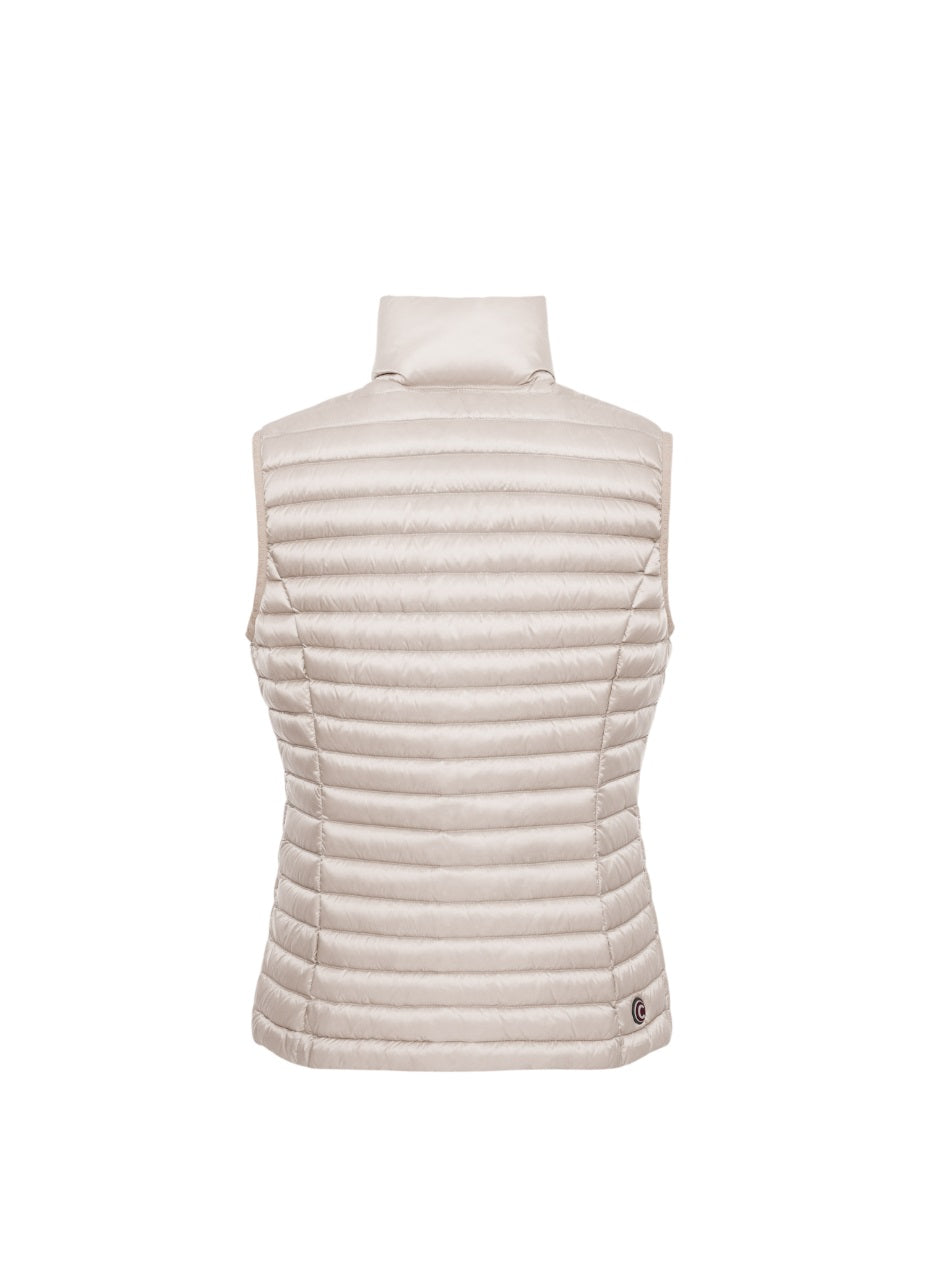 Quilted Down Vest With Adjustable Hem