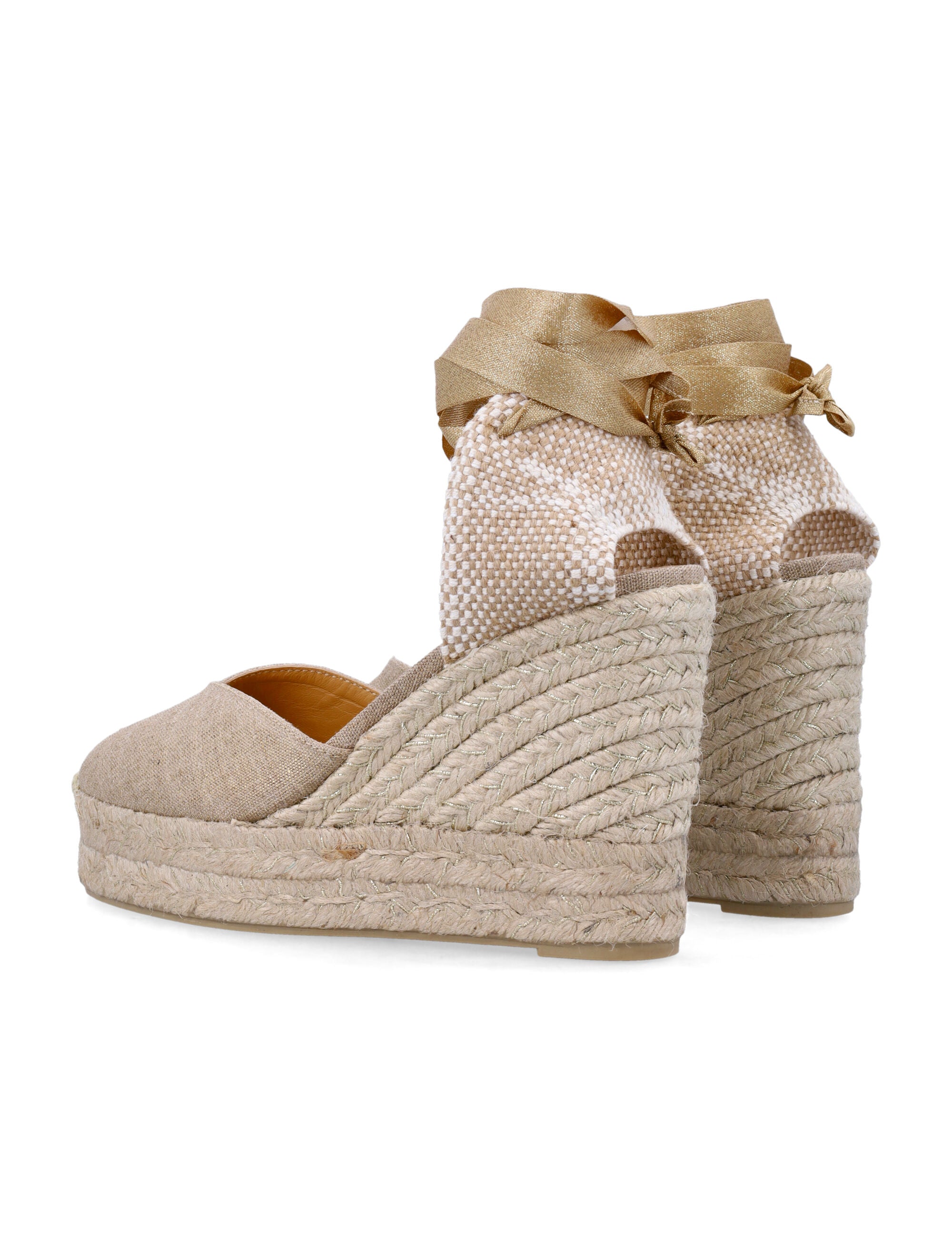 Castañer Chiara Espadrilles In Metallised Linen