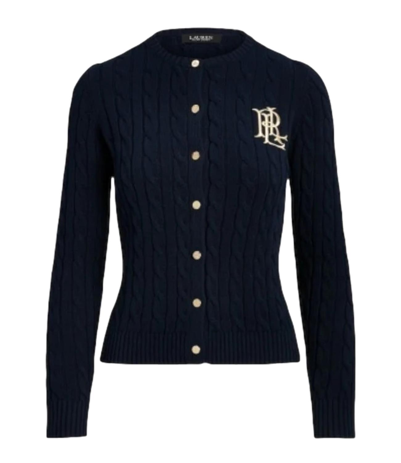 Navy Blue Ralhan Cotton Cardigan Sweater