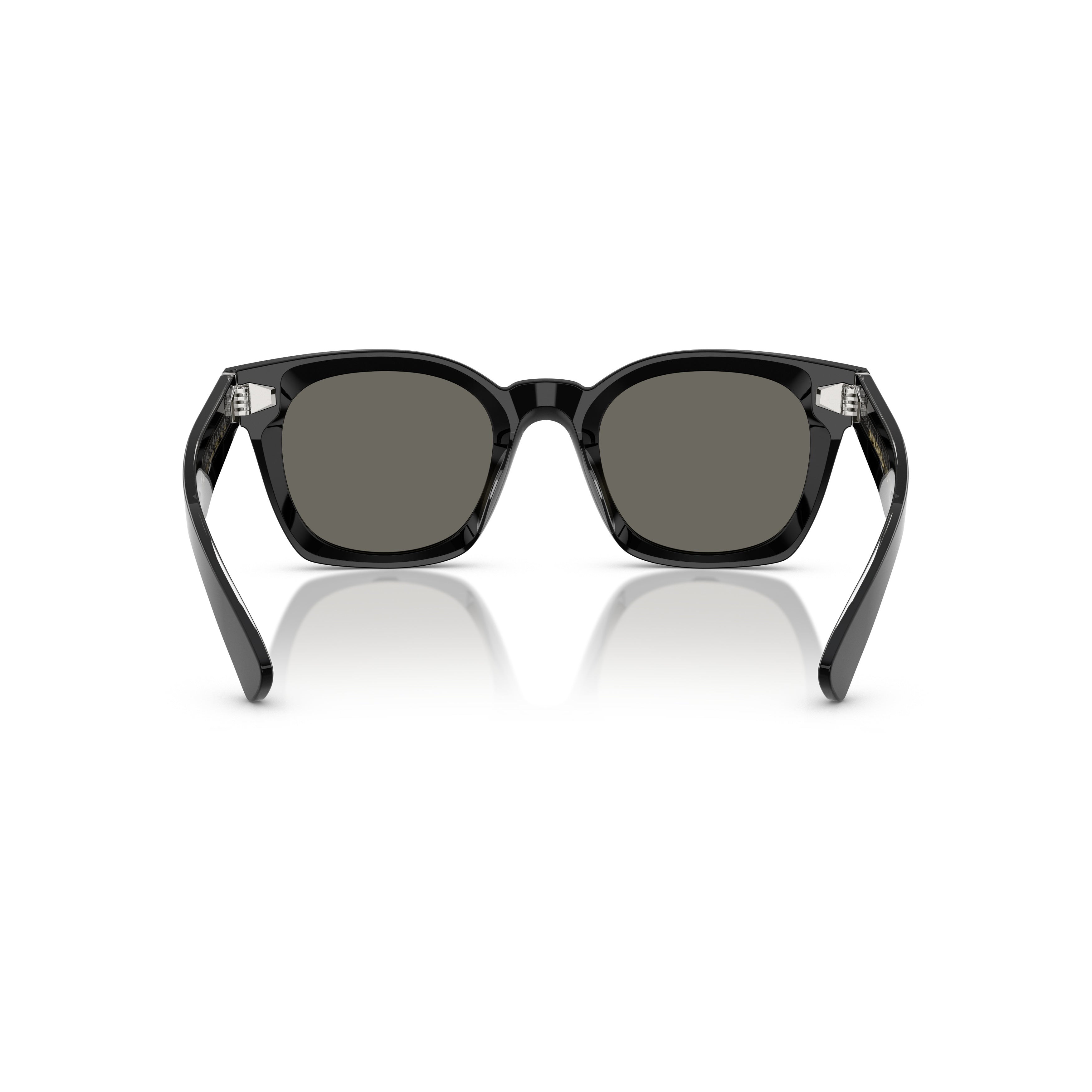 0ov5498su Square Acetate Sunglasses with Glossy Black Finish
