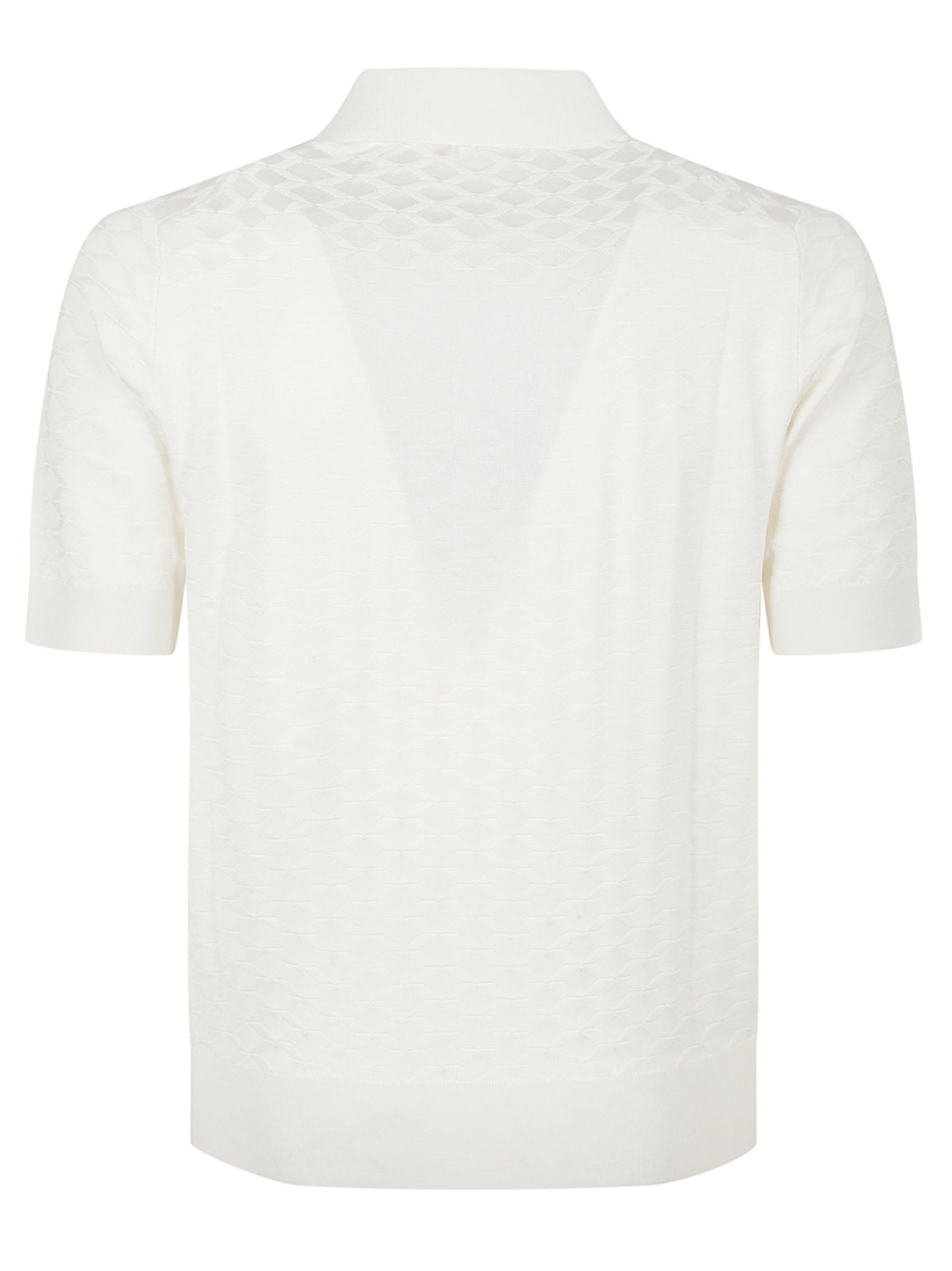 Short-Sleeve Silk Polo Shirt