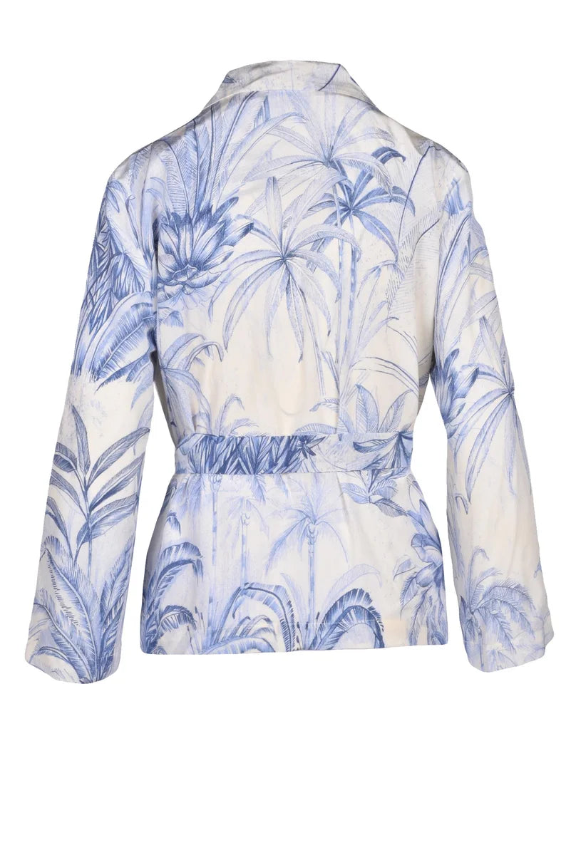 Livia Blazer - Cream/Blue