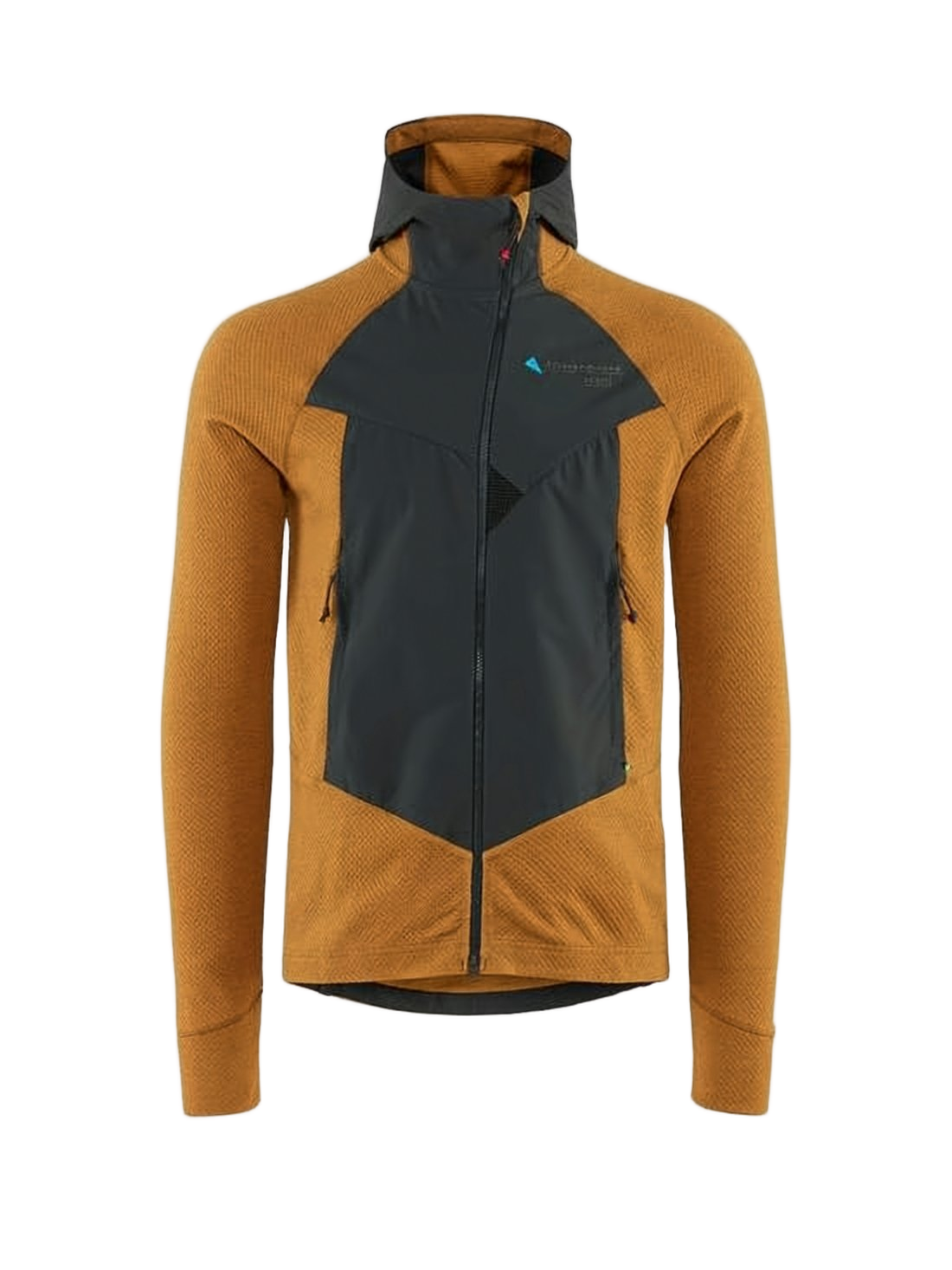 Structured High-Collar Jacket with Textured Fabric