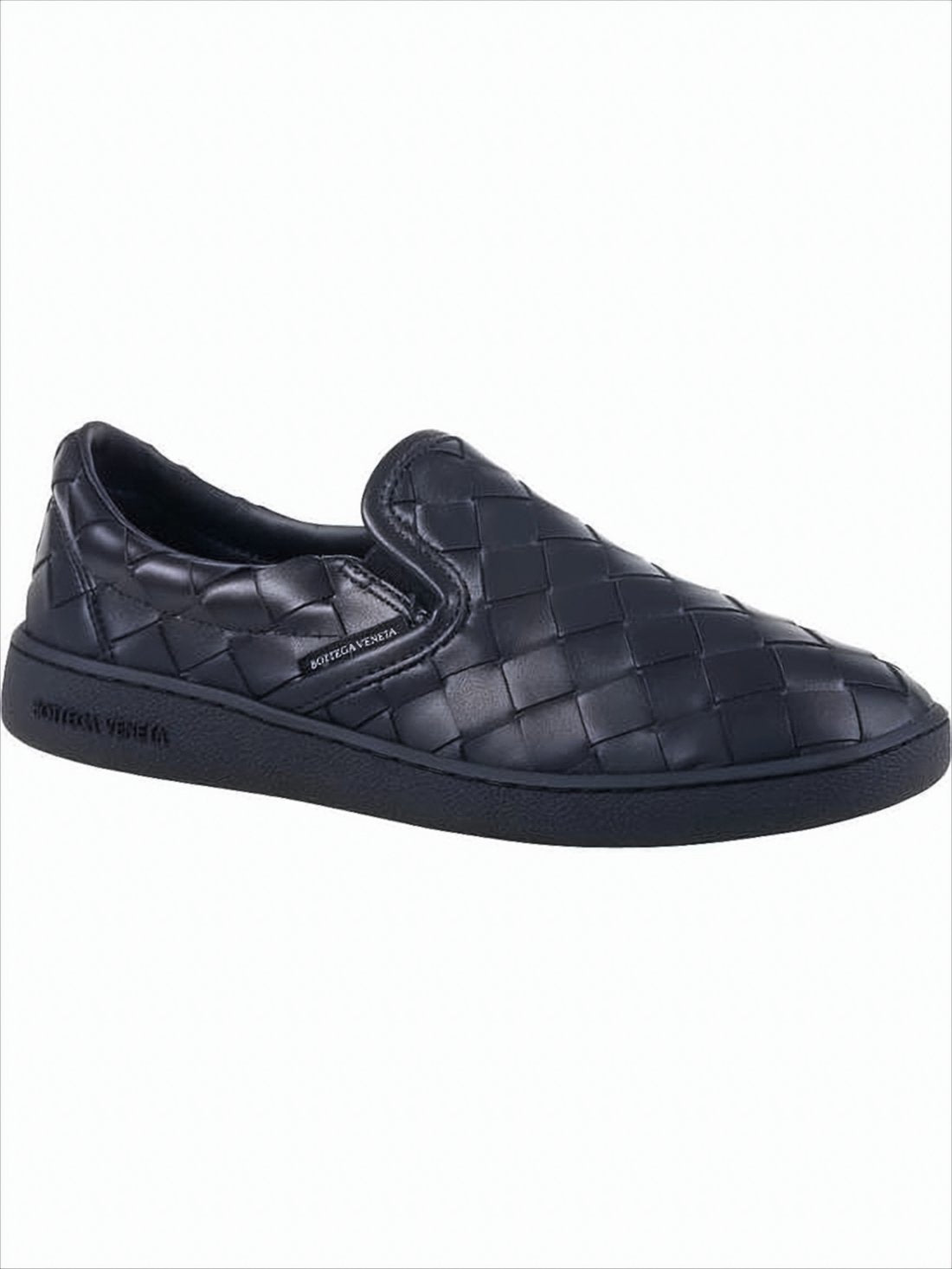 Woven Leather Slip-On Loafer